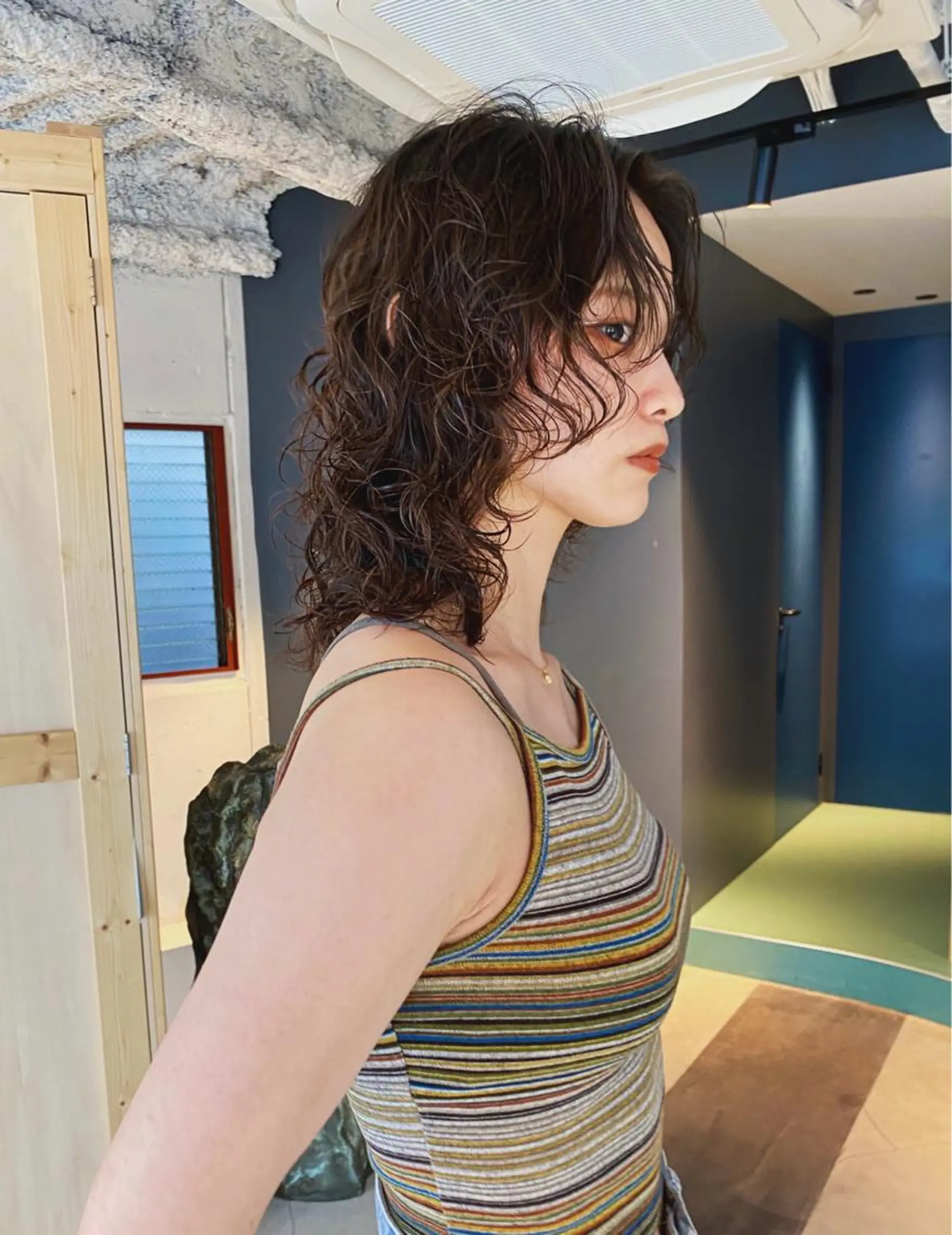 ミディアム パーマ カット パーマ レイヤー/パーマ /ウルフ/nabeのヘアスタイル