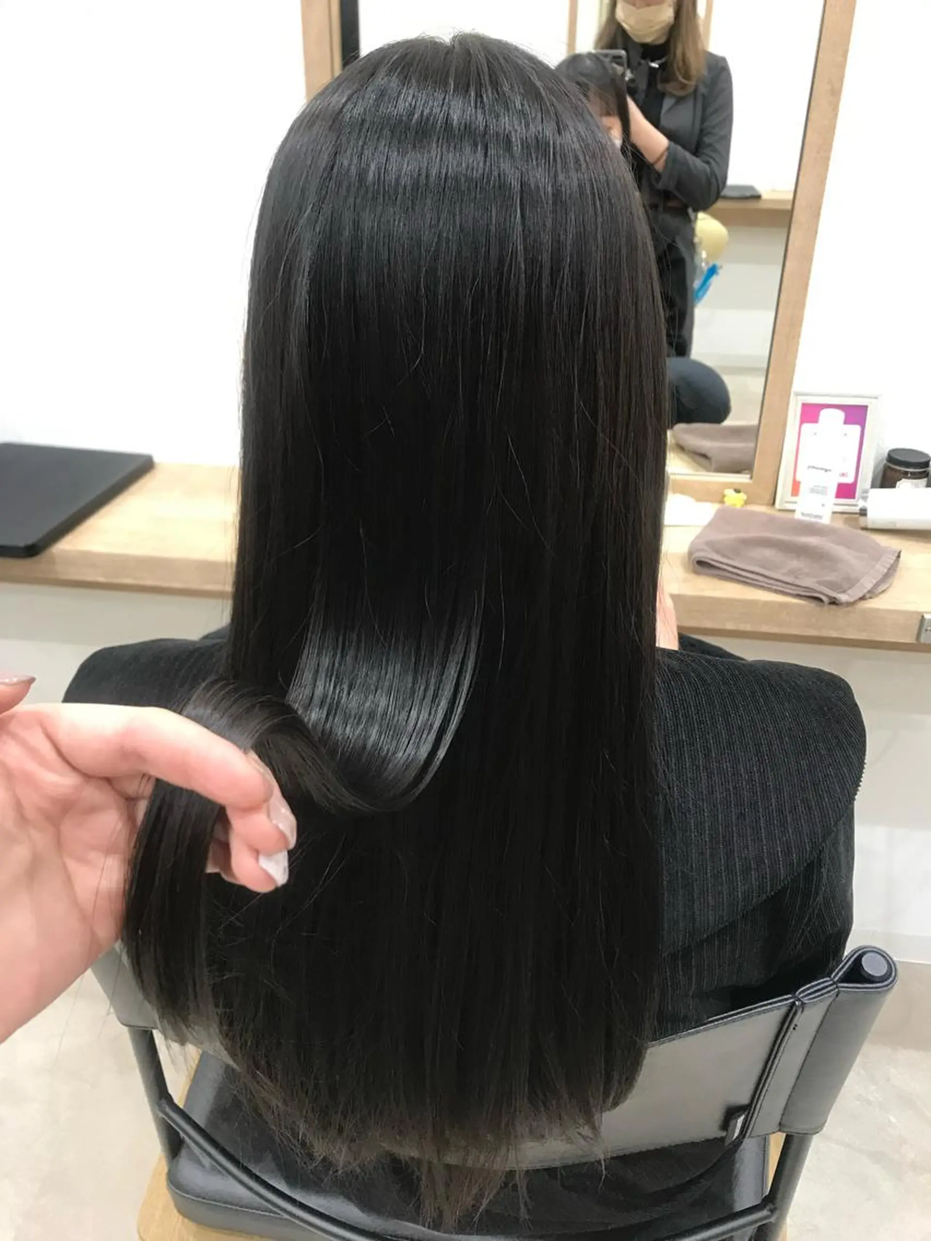 ロング カラー 透明感カラー 髪質改善 天野 優美のヘアスタイル