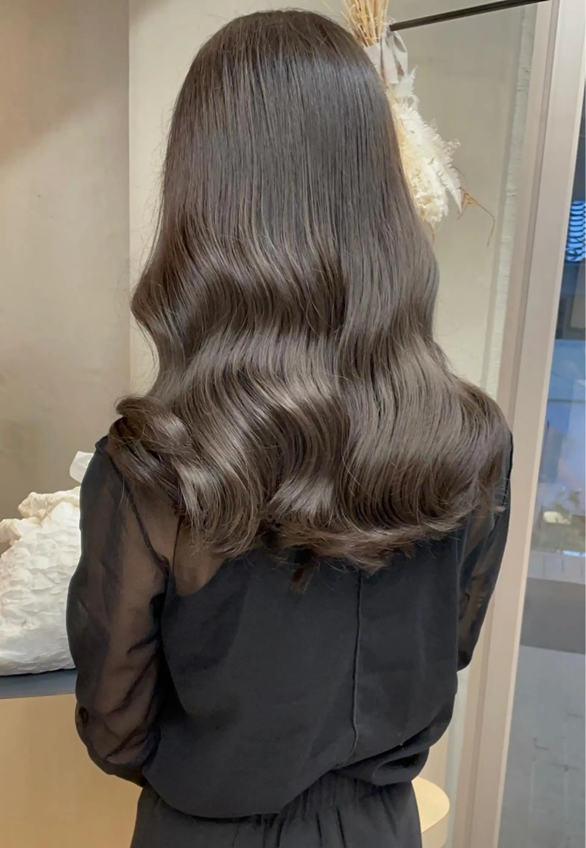 セミロング カラー 🦋うる艶透明感ヘア 今井達也のヘアスタイル