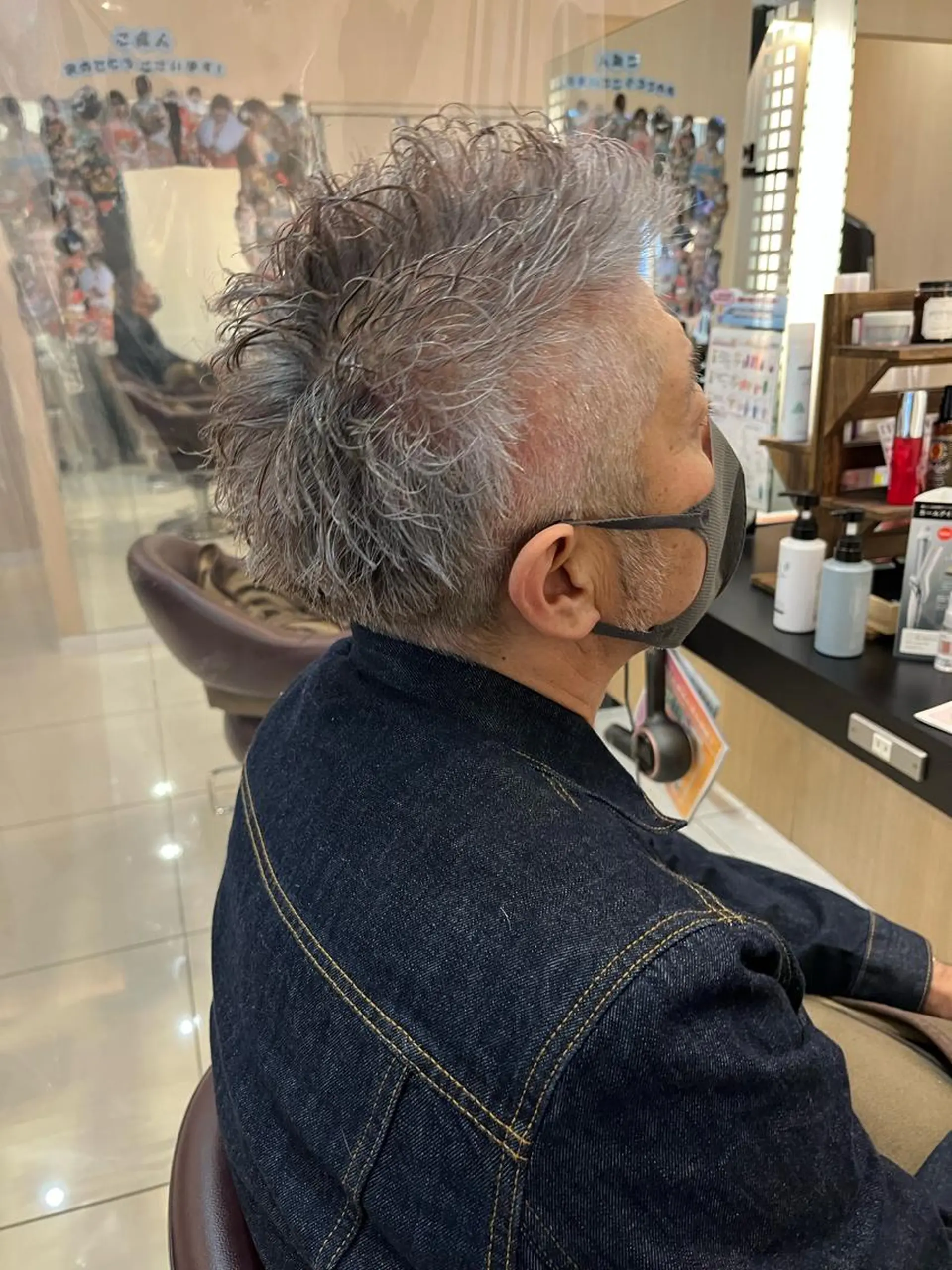 ショート パーマ メンズ カット パーマ トリートメント トータルビューティー K:R鶴川のヘアスタイル