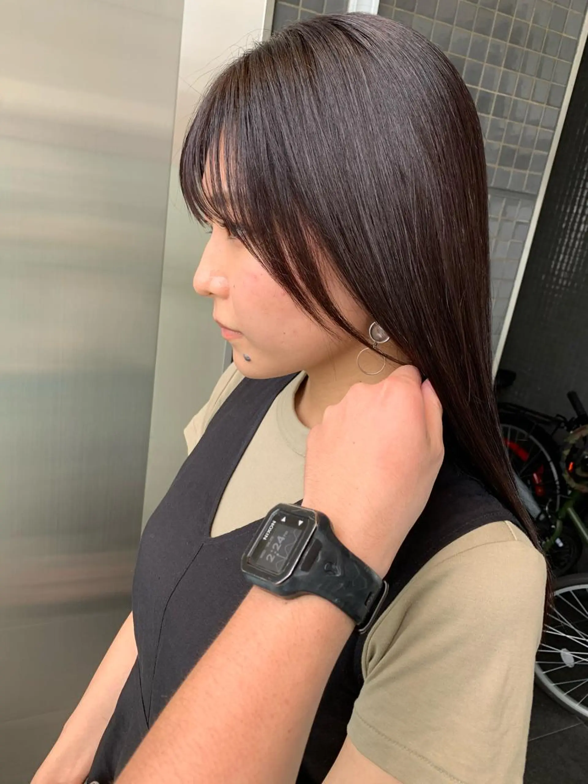 セミロング カラー 髪質改善サロン 心斎橋ARCHEのヘアスタイル