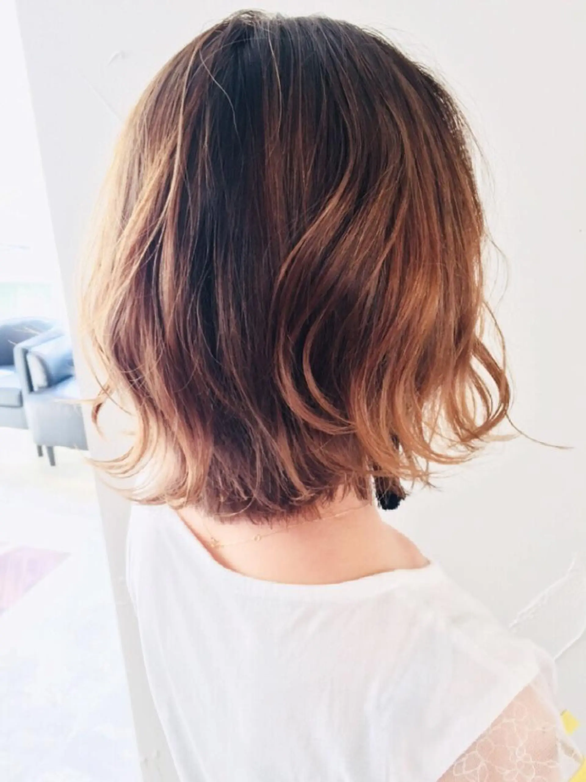 ミディアム カラー 船津武俊 フナツタケトシのヘアスタイル