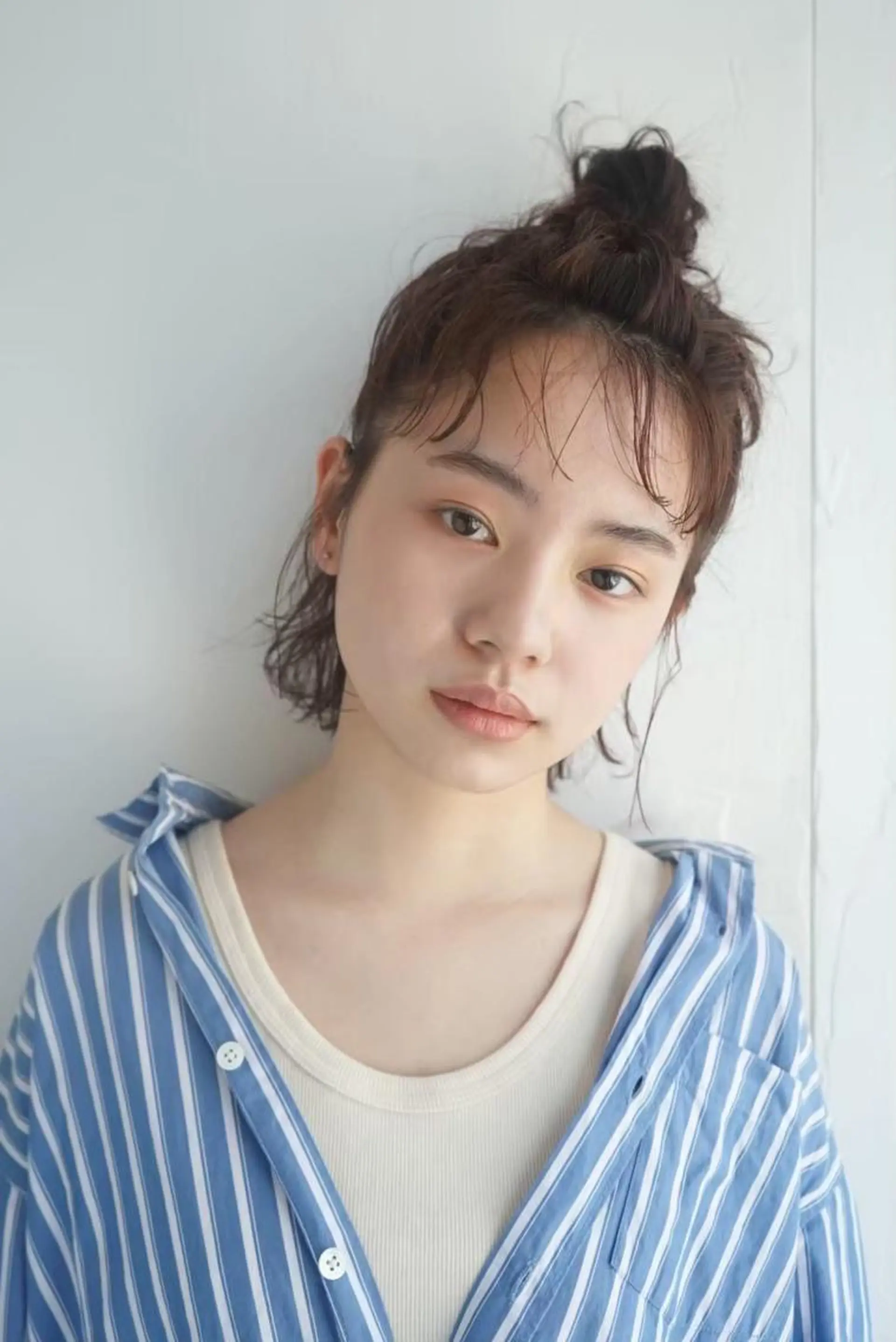 ミディアム ベージュ/髪質改善 新潟/万代/井上佑のヘアスタイル