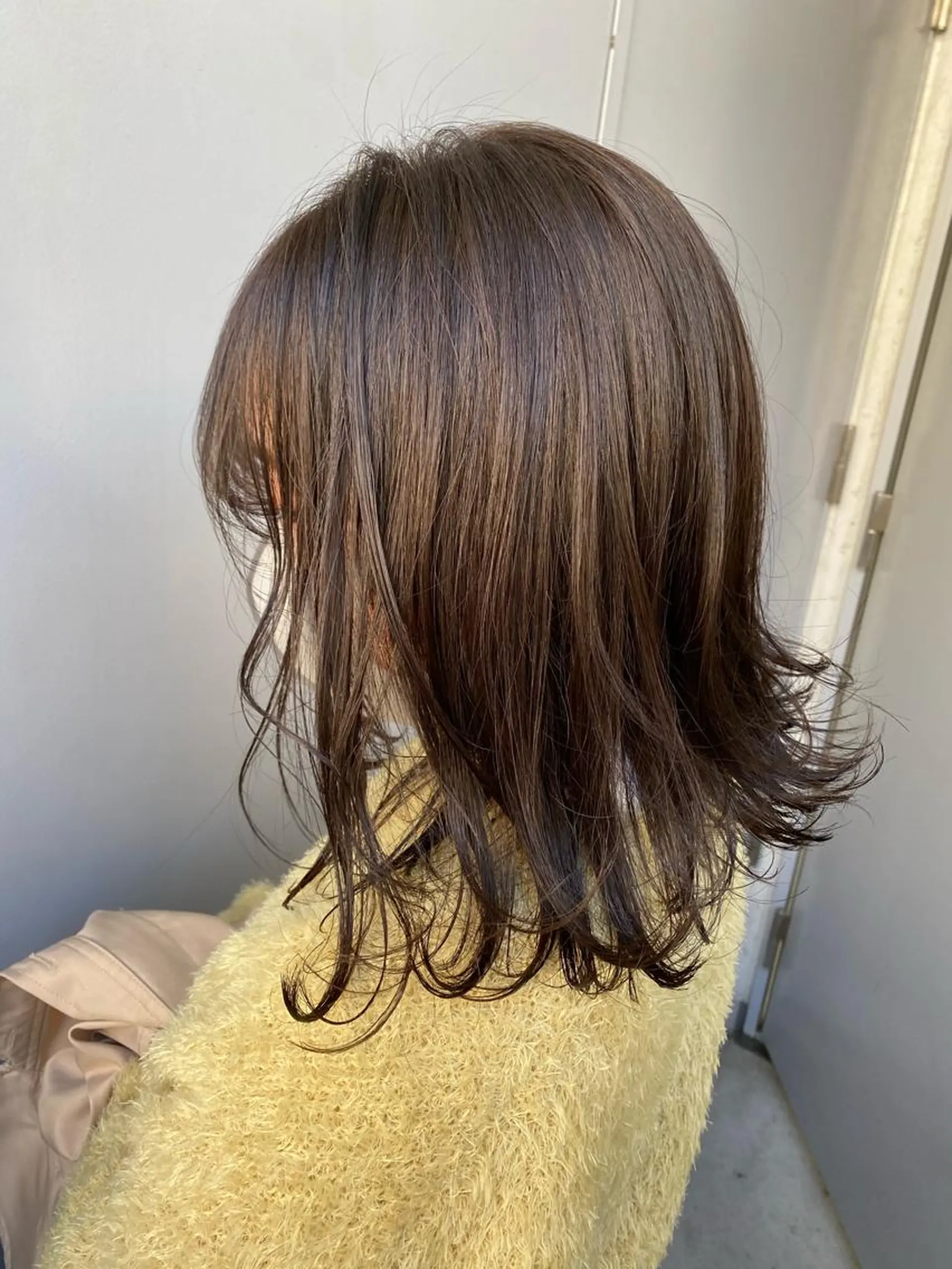 ミディアム カラー パーマ ヘアアレンジ メンズ キッズ ネイル マツエク・マツパ 韓国/トレンド レイヤー【101】のヘアスタイル