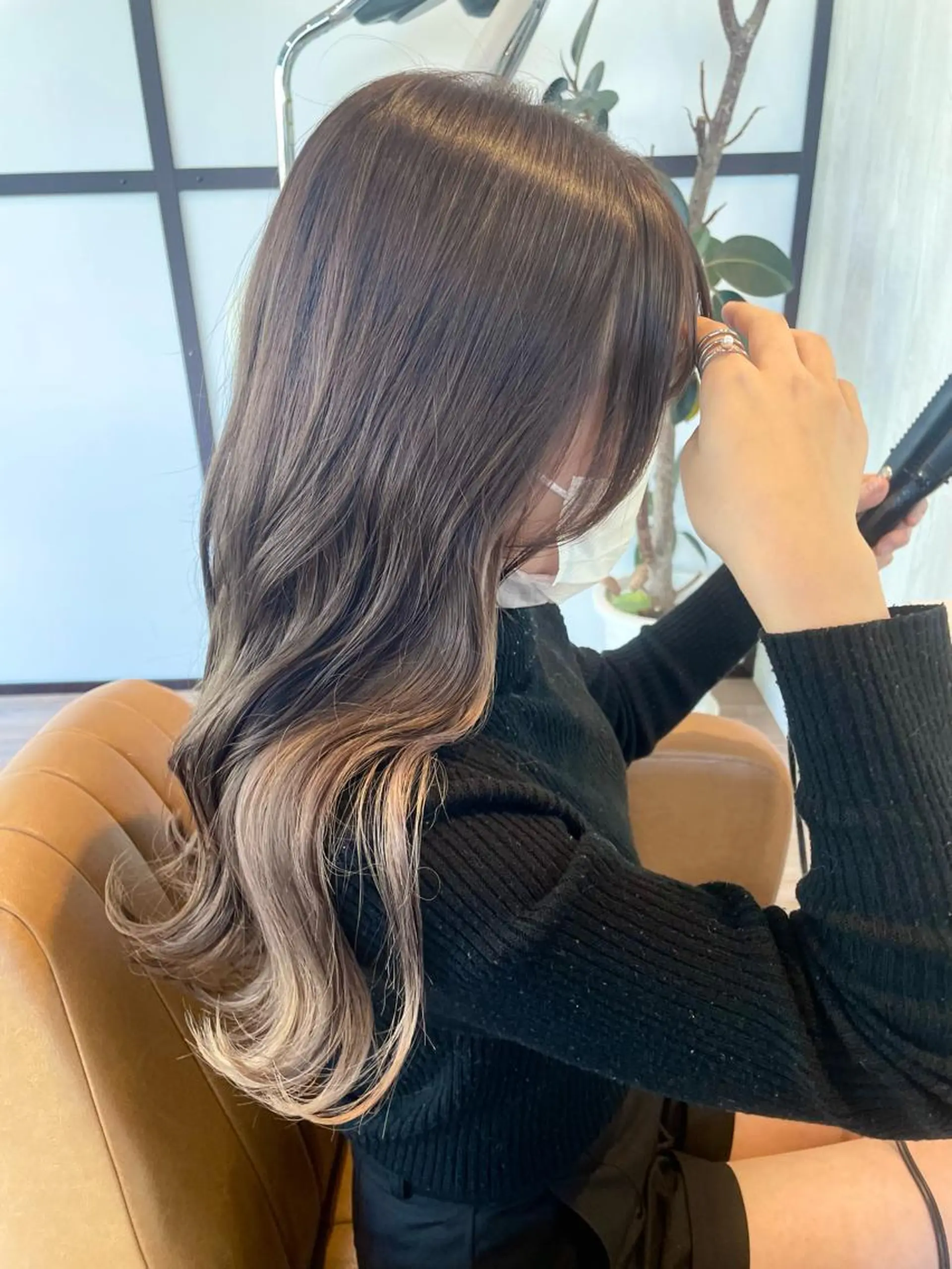 ロング ヘアカラー トリートメント ボブカットモデル/パ ーマ/harunaのヘアスタイル