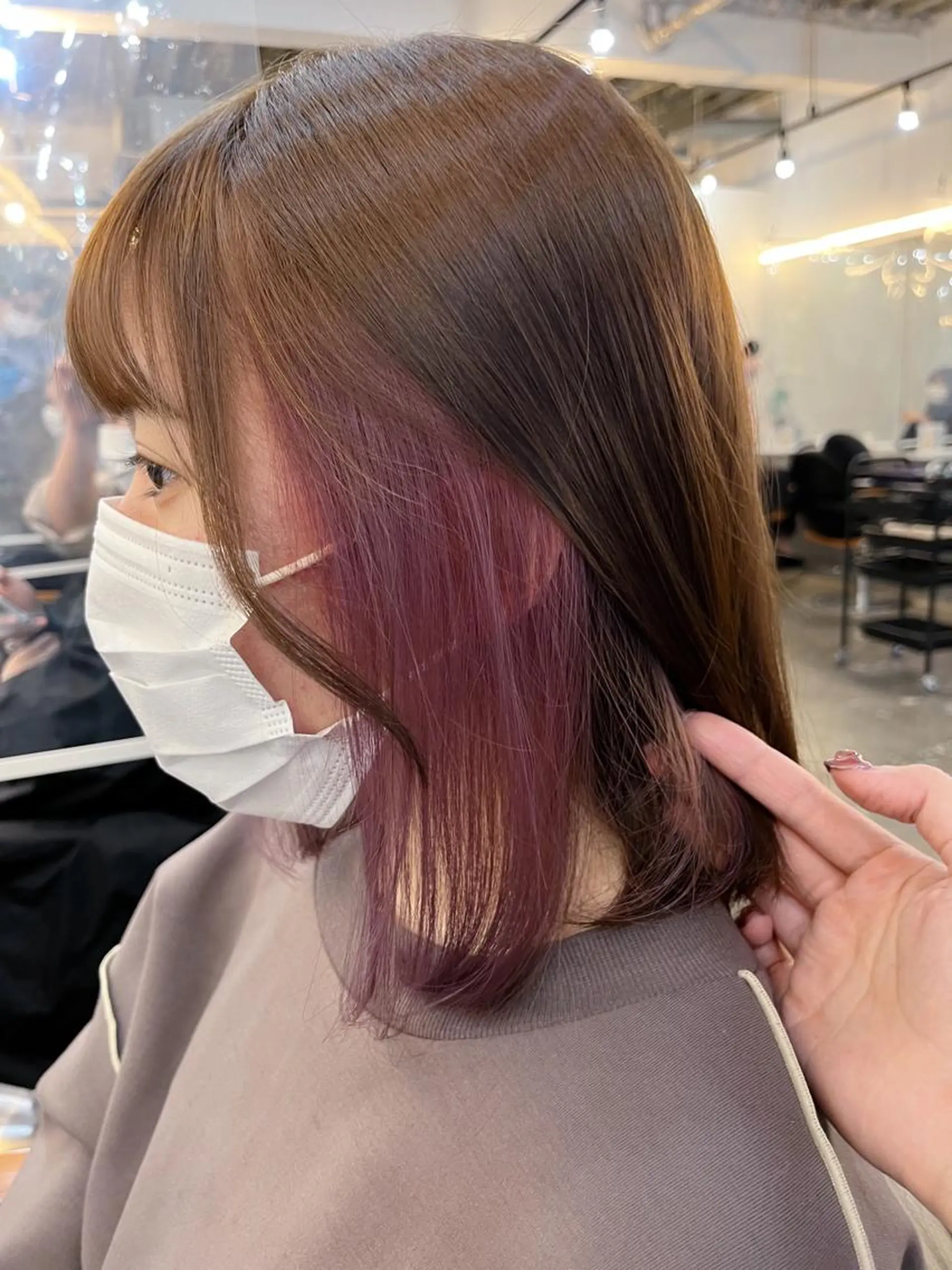 ミディアム カラー ヘアカラー トリートメント 🌛ダブルカラー 🌜SAYAKAのヘアスタイル