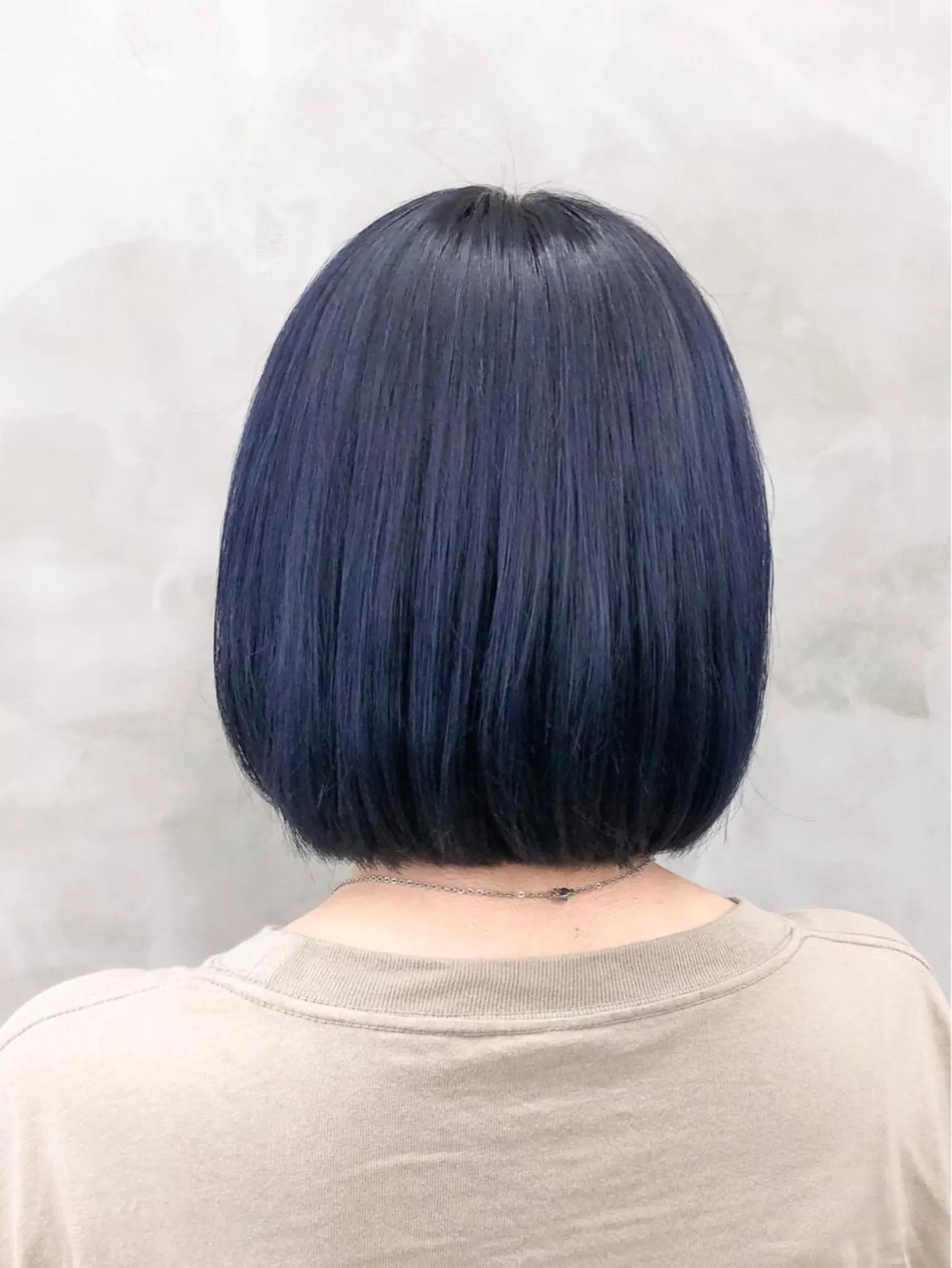 ショート カラー ブルーカラー ネイビーカラー ショート・ボブ 徳竹淳一のヘアスタイル