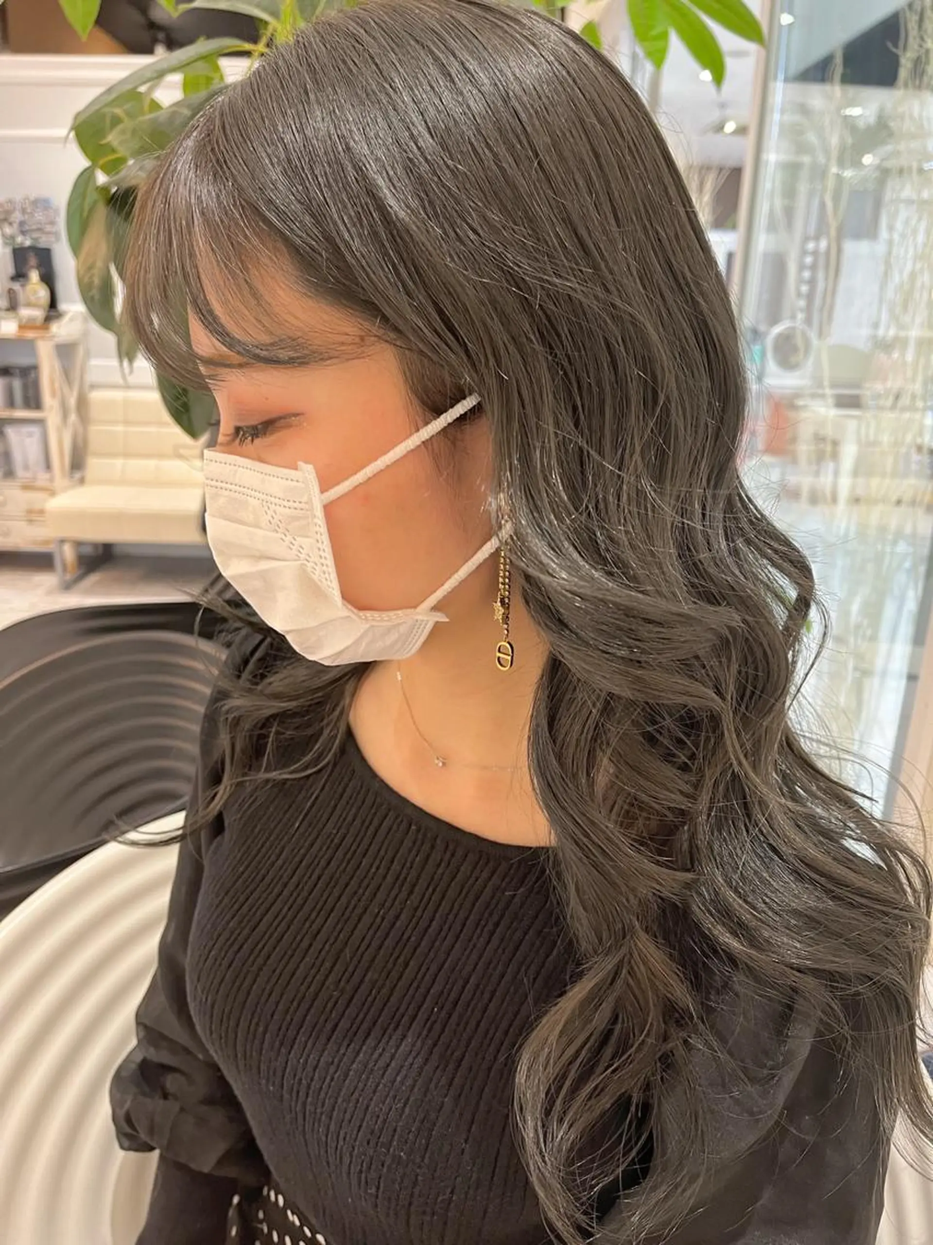 ロング カラー ヘアアレンジ シアーベージュニスト 🥣大石亜里紗のヘアスタイル