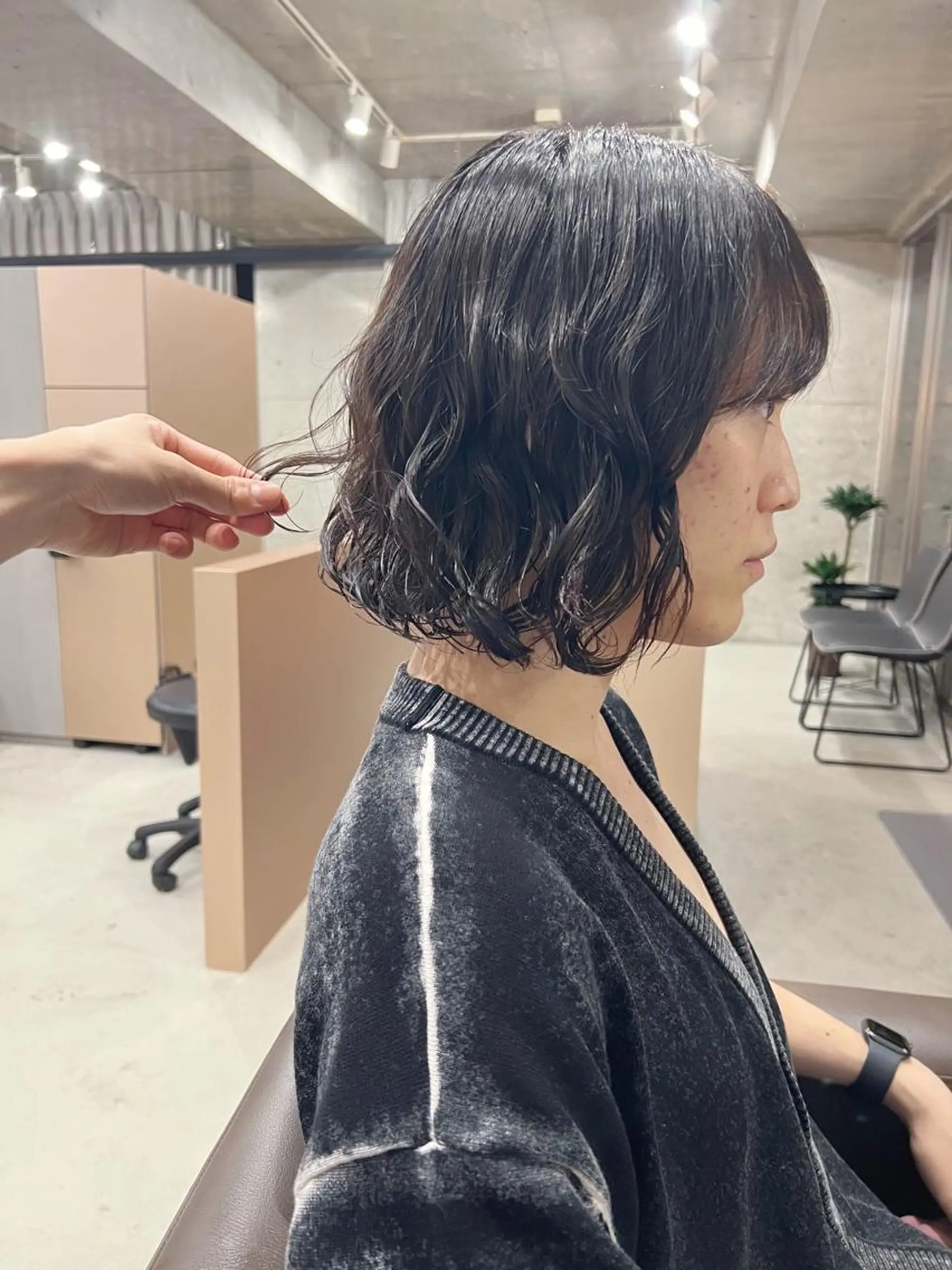 パーマ ボブパーマコテ巻き風 パーマNo1深江秀平のヘアスタイル