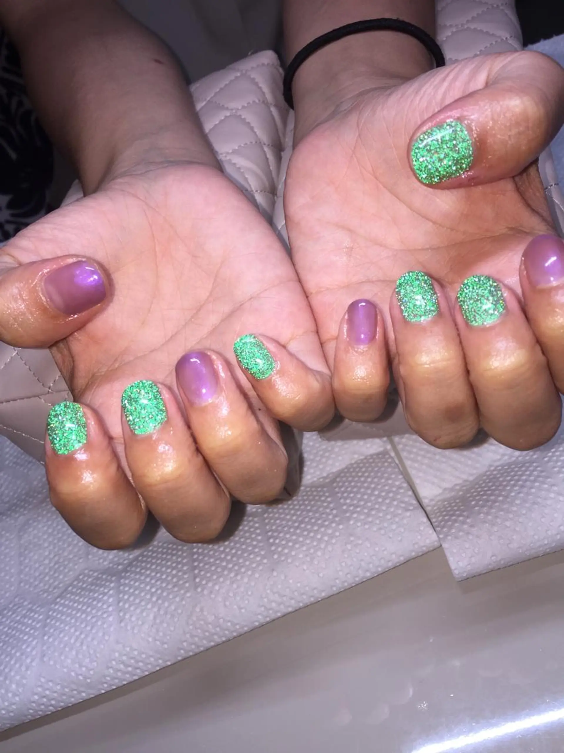 ネイル フラッシュネイル ラメ(グリッター) goldgleams ちなのネイルデザイン