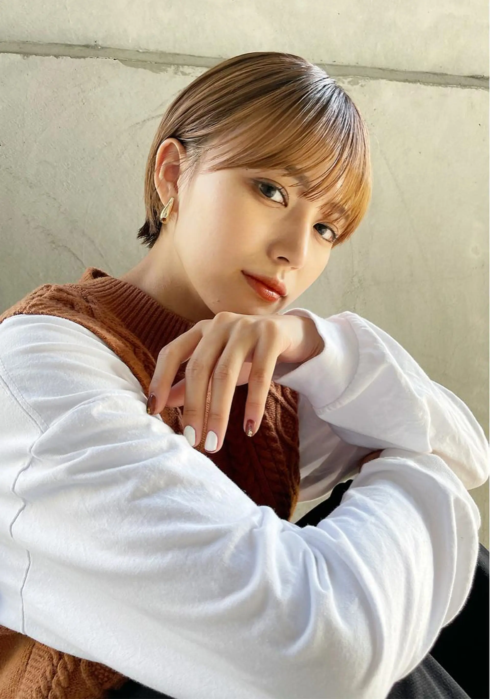 ショート カラー カット ヘアカラー トリートメント 一ノ瀬 暁のヘアスタイル