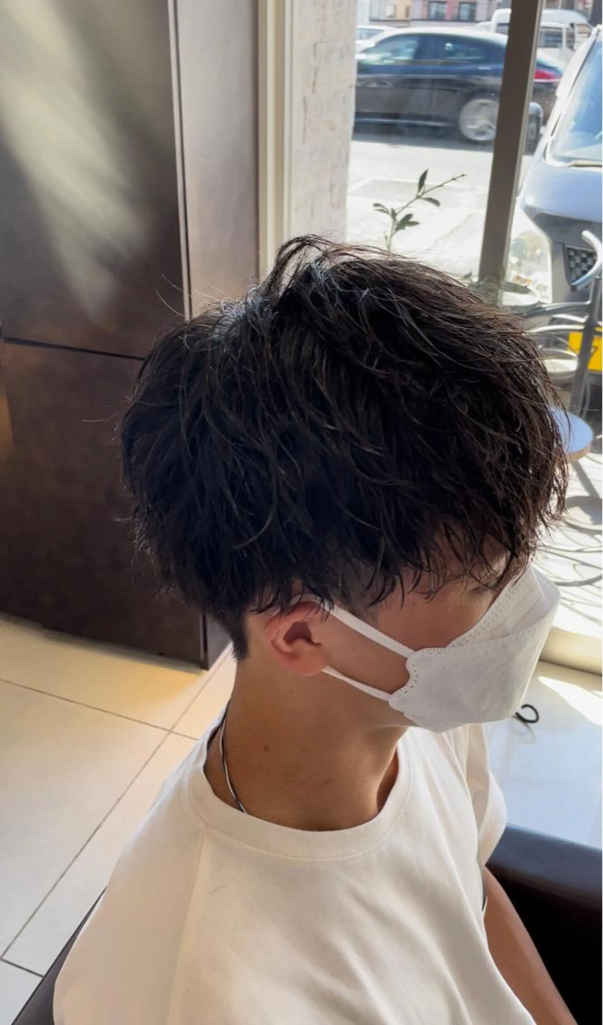 ショート パーマ メンズ 静岡/草薙パーマ メンズバレイヤージュのヘアスタイル