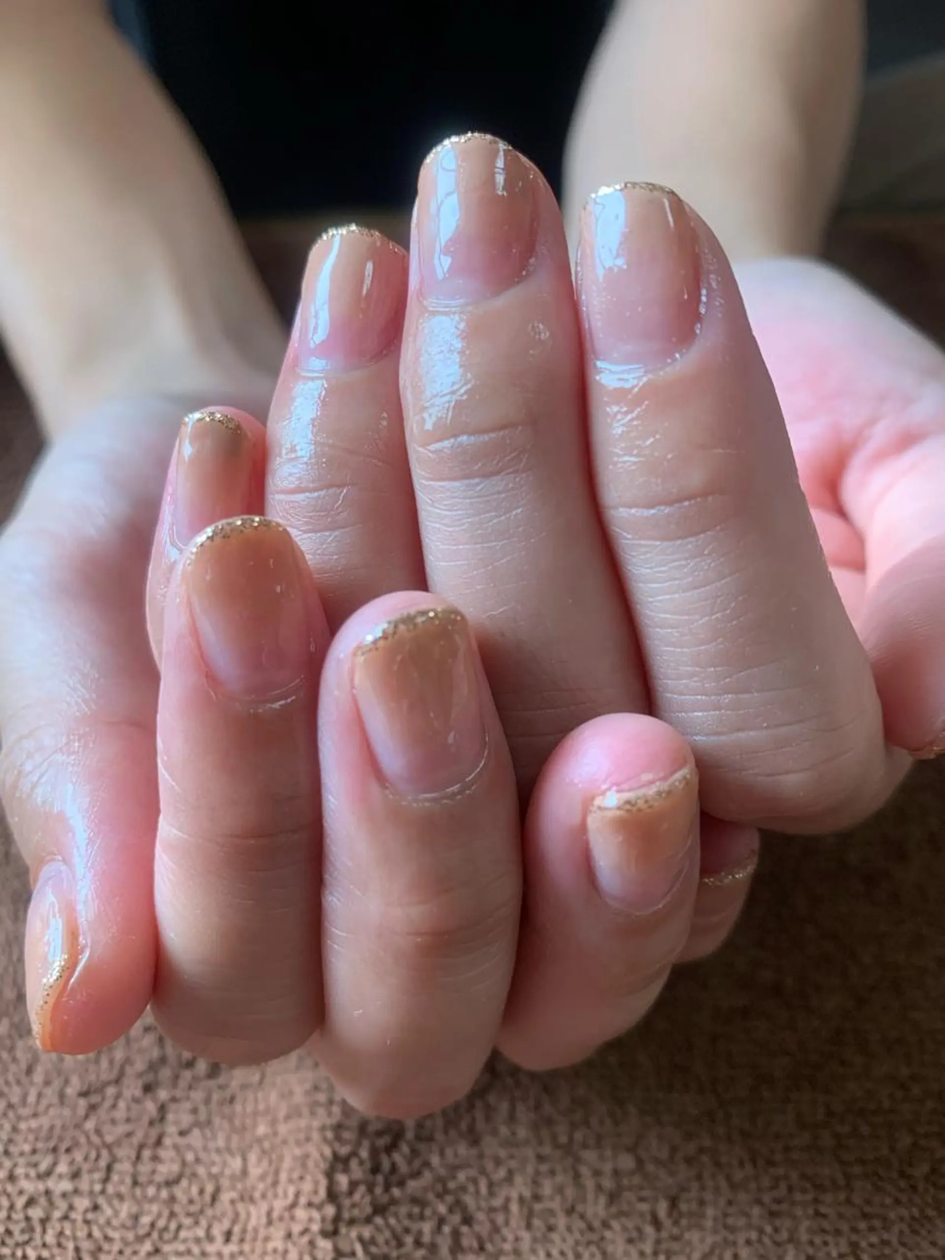 ネイル グラデーション ラメ(グリッター) ワンカラーネイル Salon.de. ViViのエステ・リラクイメージ