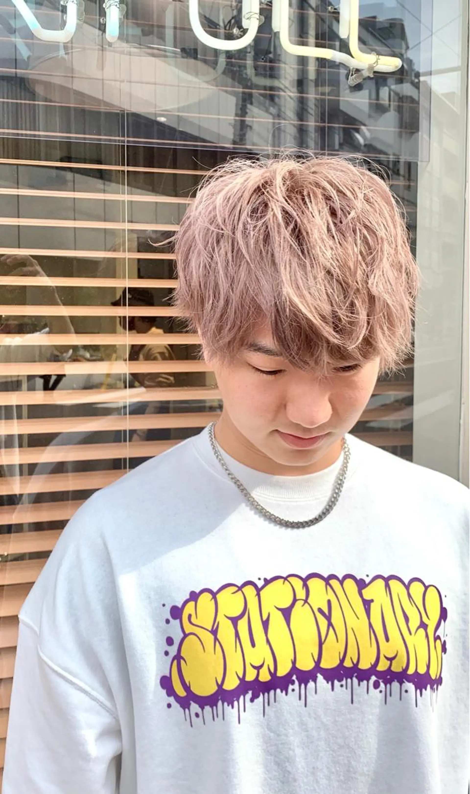 ショート ヘアカラー 園田 将士のヘアスタイル