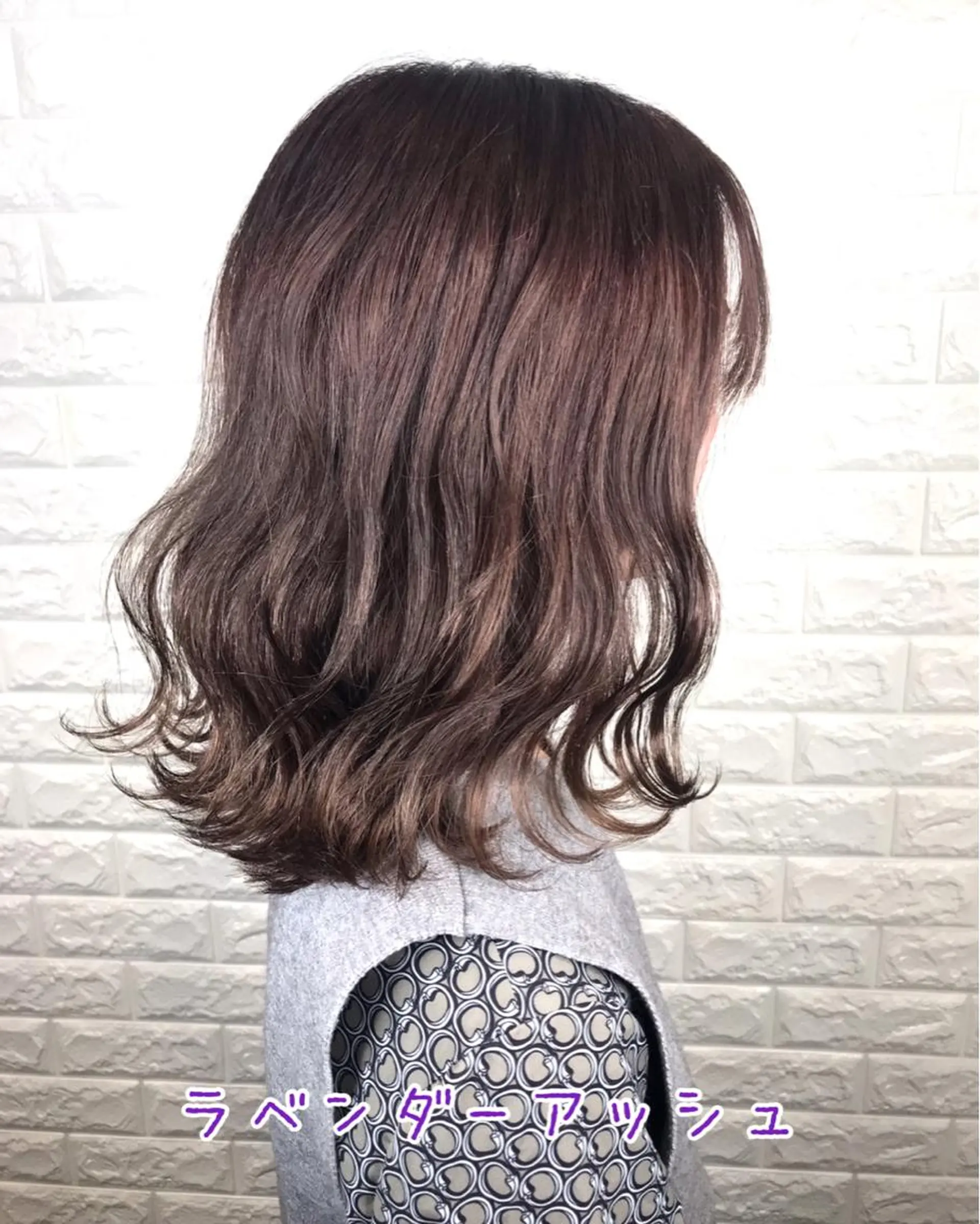 セミロング カラー アッシュ ラベンダーカラー カット ヘアカラー パーマ トリートメント ヘッドスパ 縮毛矯正/ 髪質改善 /ショート　圍　崇行のヘアスタイル