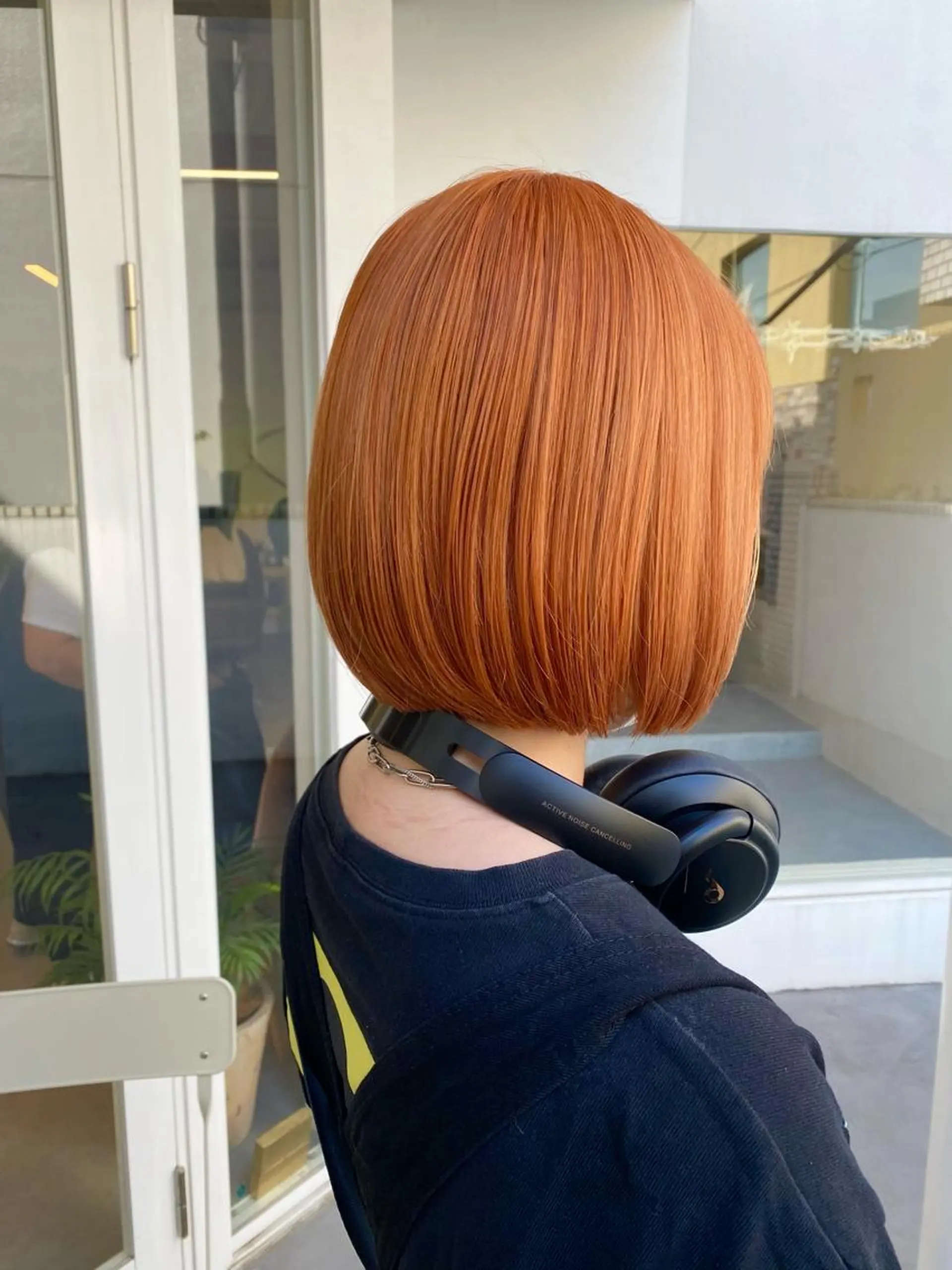 ショート カラー オレンジ カット ヘアカラー トリートメント ハイトーン×似合わせ 🌱中川慎之介のヘアスタイル
