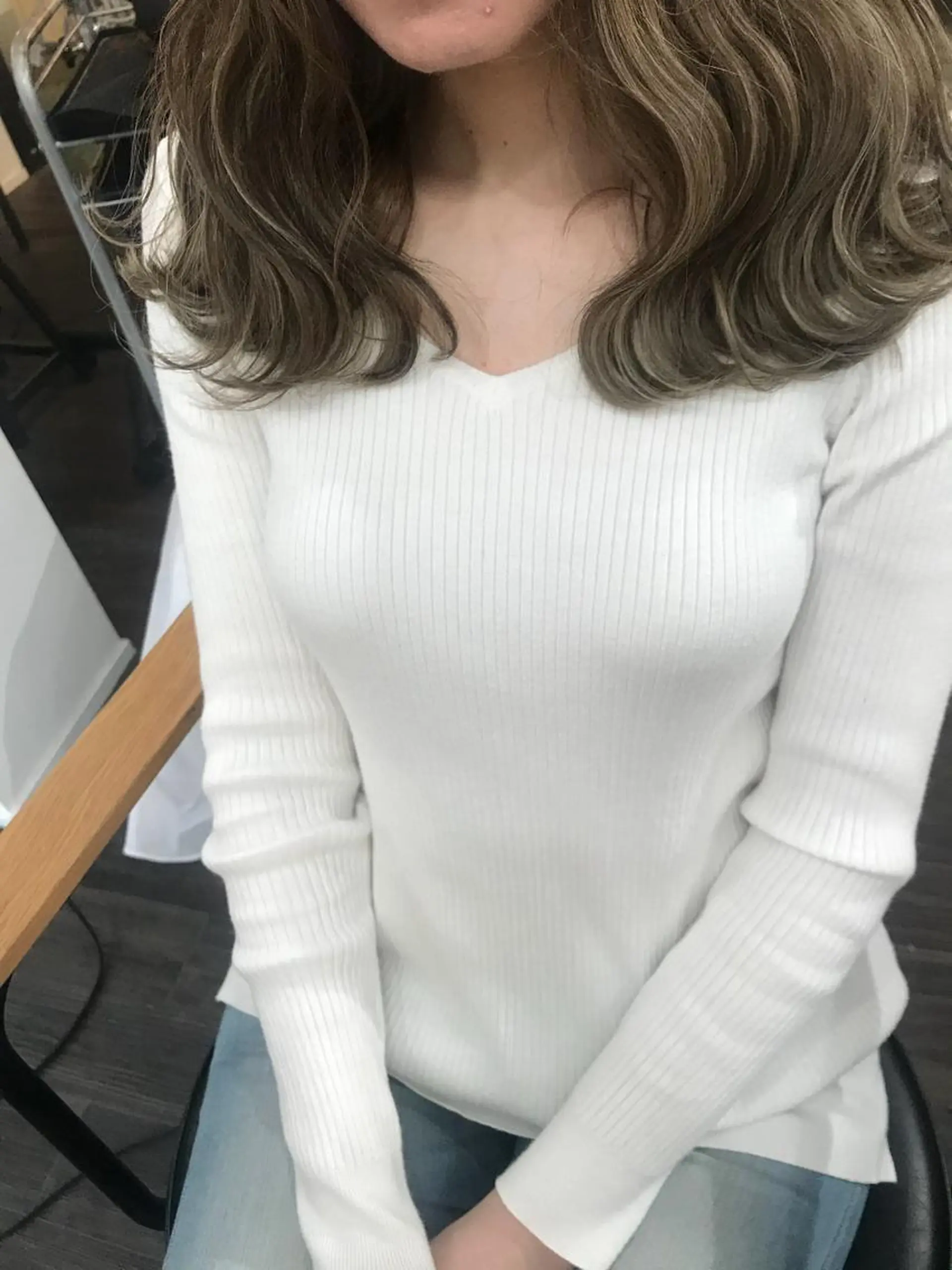 ミディアム ハイライト 家田 竜のヘアスタイル