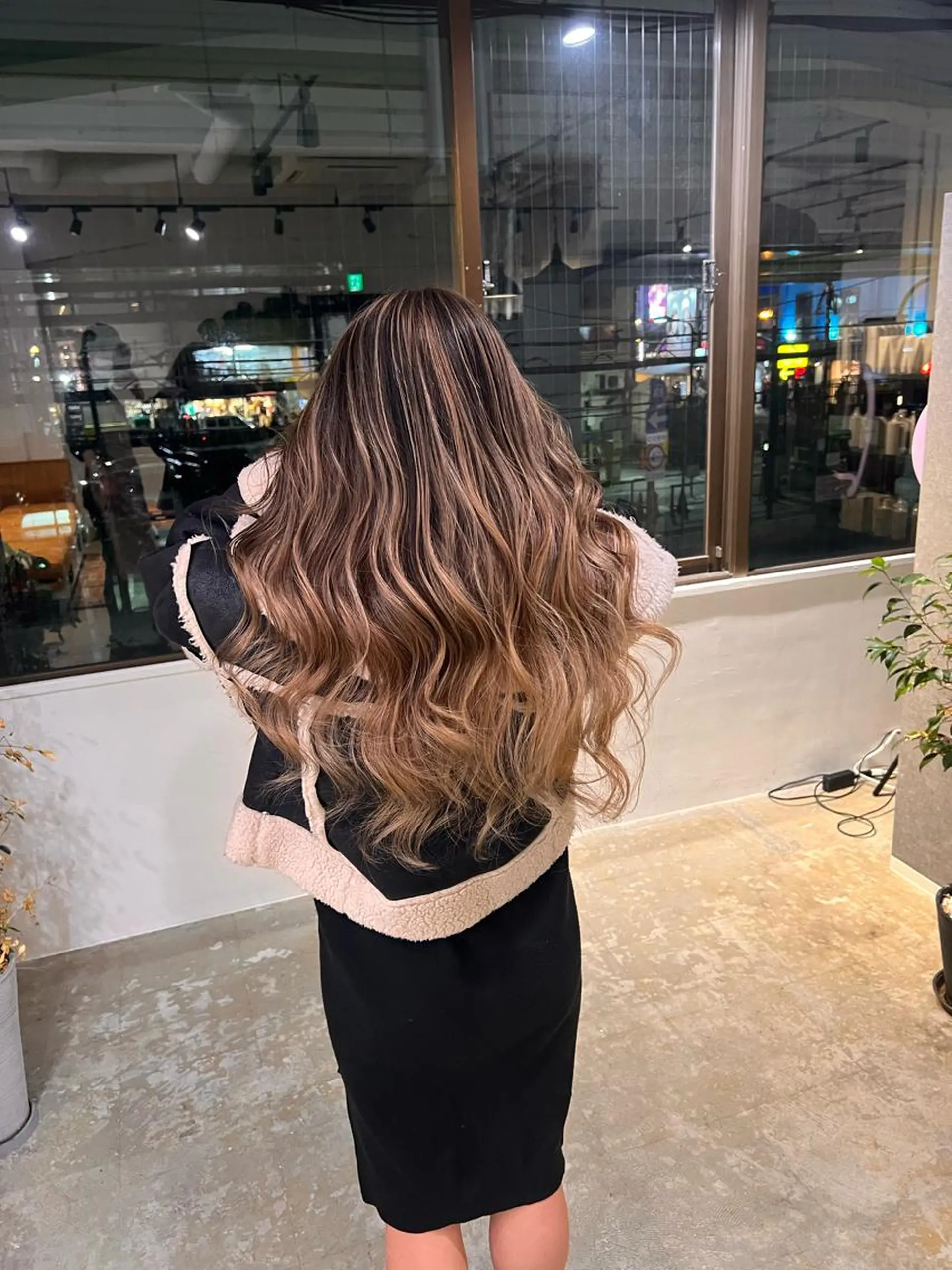 カラー バレイヤージュ ヘアカラー Merly Osakaのヘアスタイル