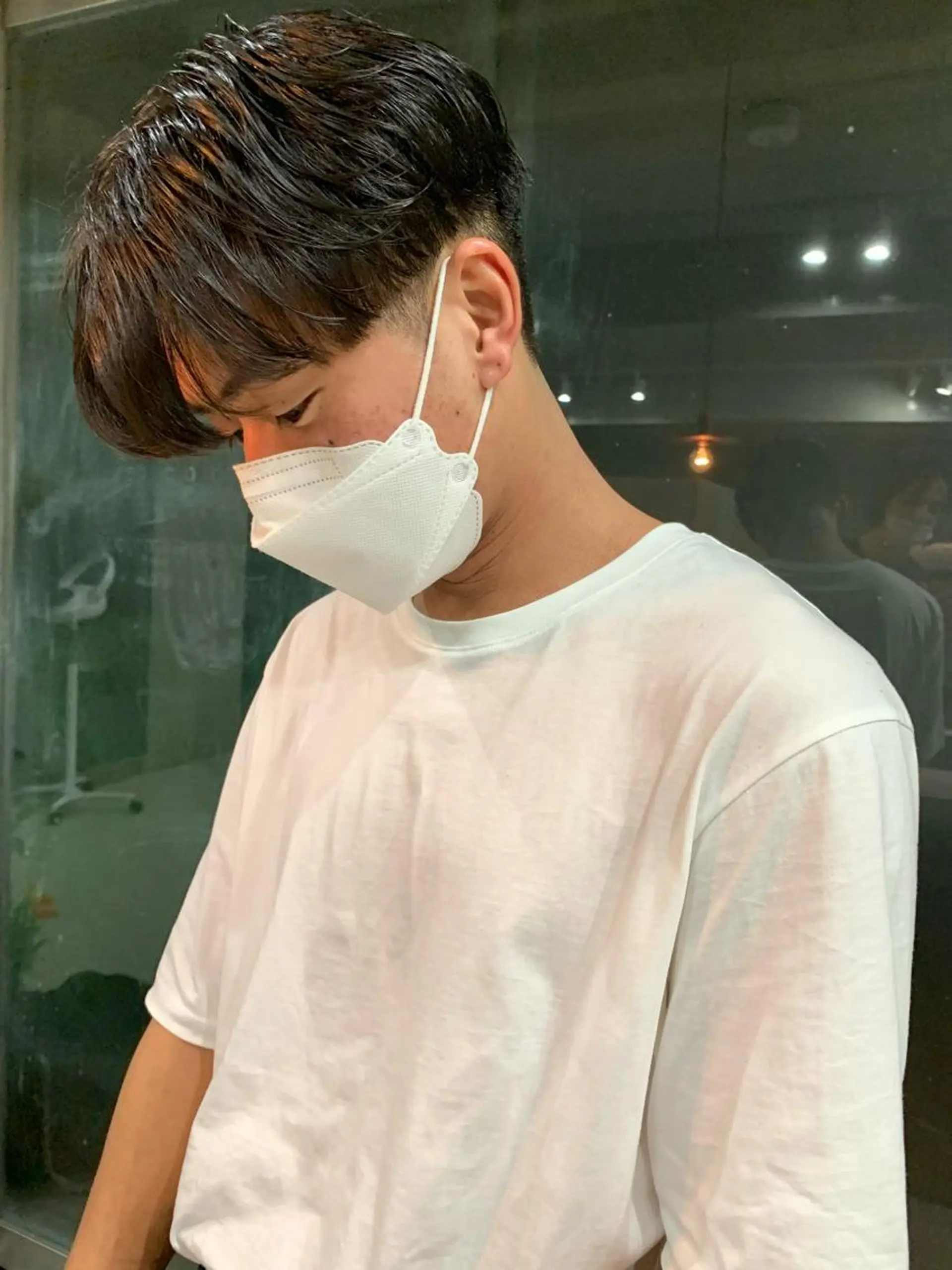 ショート パーマ メンズ ボブパーマコテ巻き風 パーマNo1深江秀平のヘアスタイル