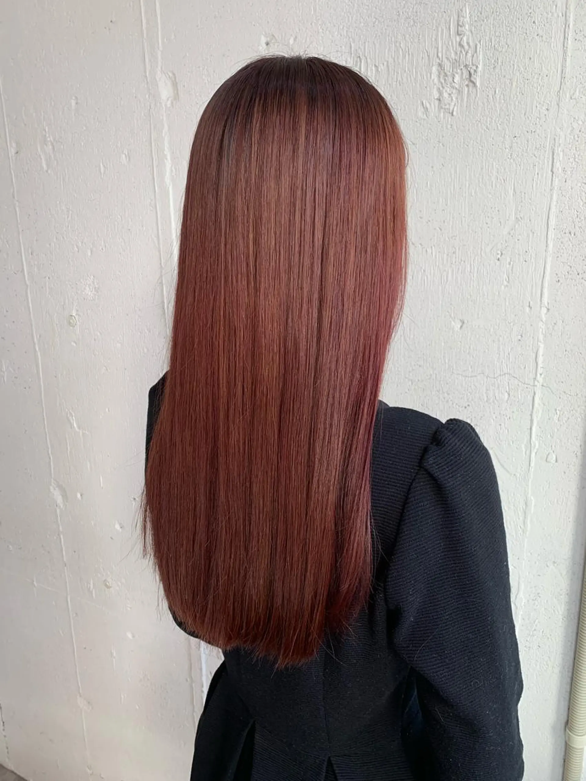 ロング カラー ピンクカラー レッドカラー ロング カット ヘアカラー トリートメント 💛丁寧さNo.🥇 🧸片山智裕💛のヘアスタイル