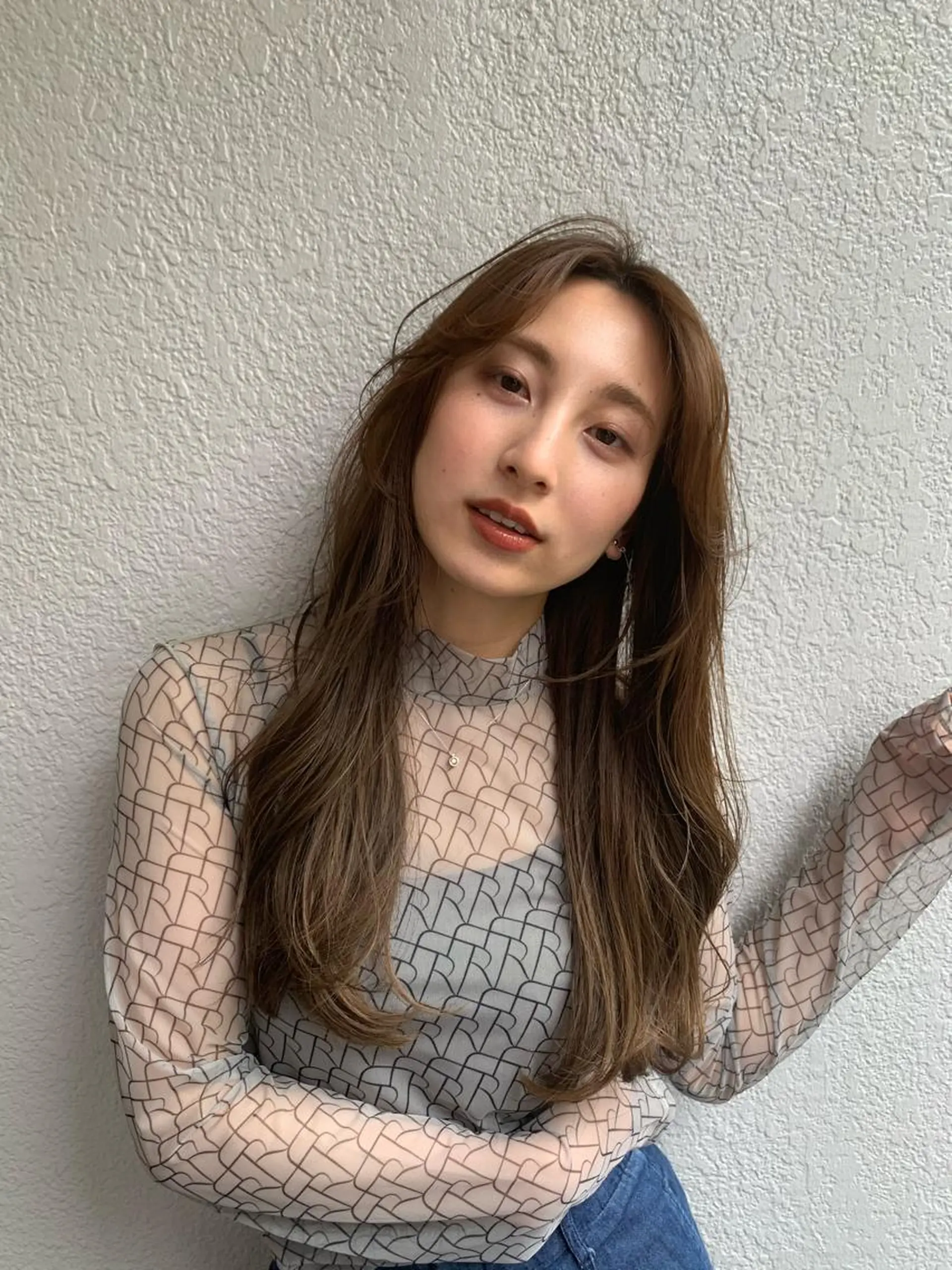 ロング レイヤーカット オブヘア鷺沼所属・立石 タテイシのヘアスタイル