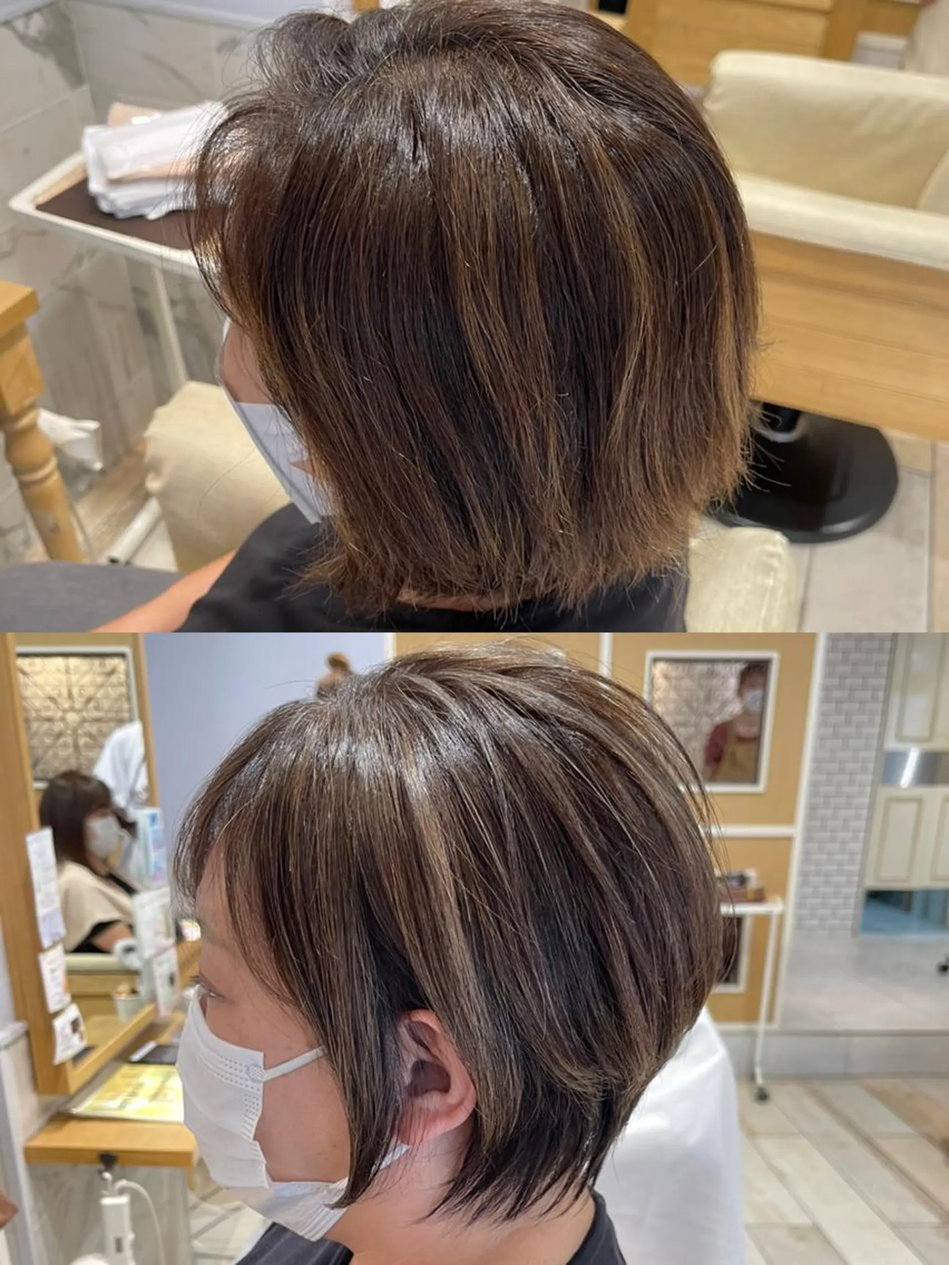 カラー 馬場智哉 白髪ぼかしハイライトのヘアスタイル