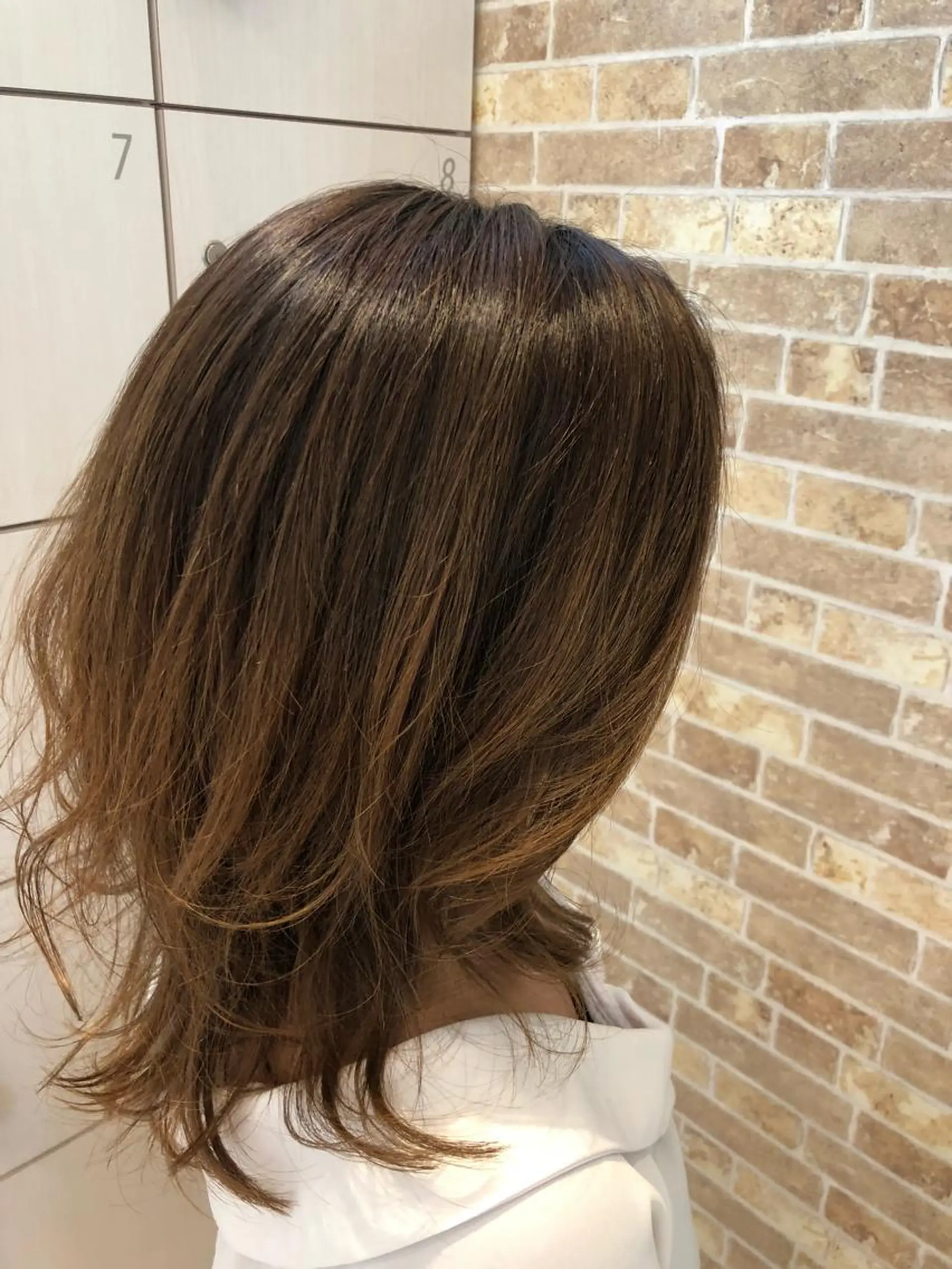 セミロング 福元 保雄のヘアスタイル