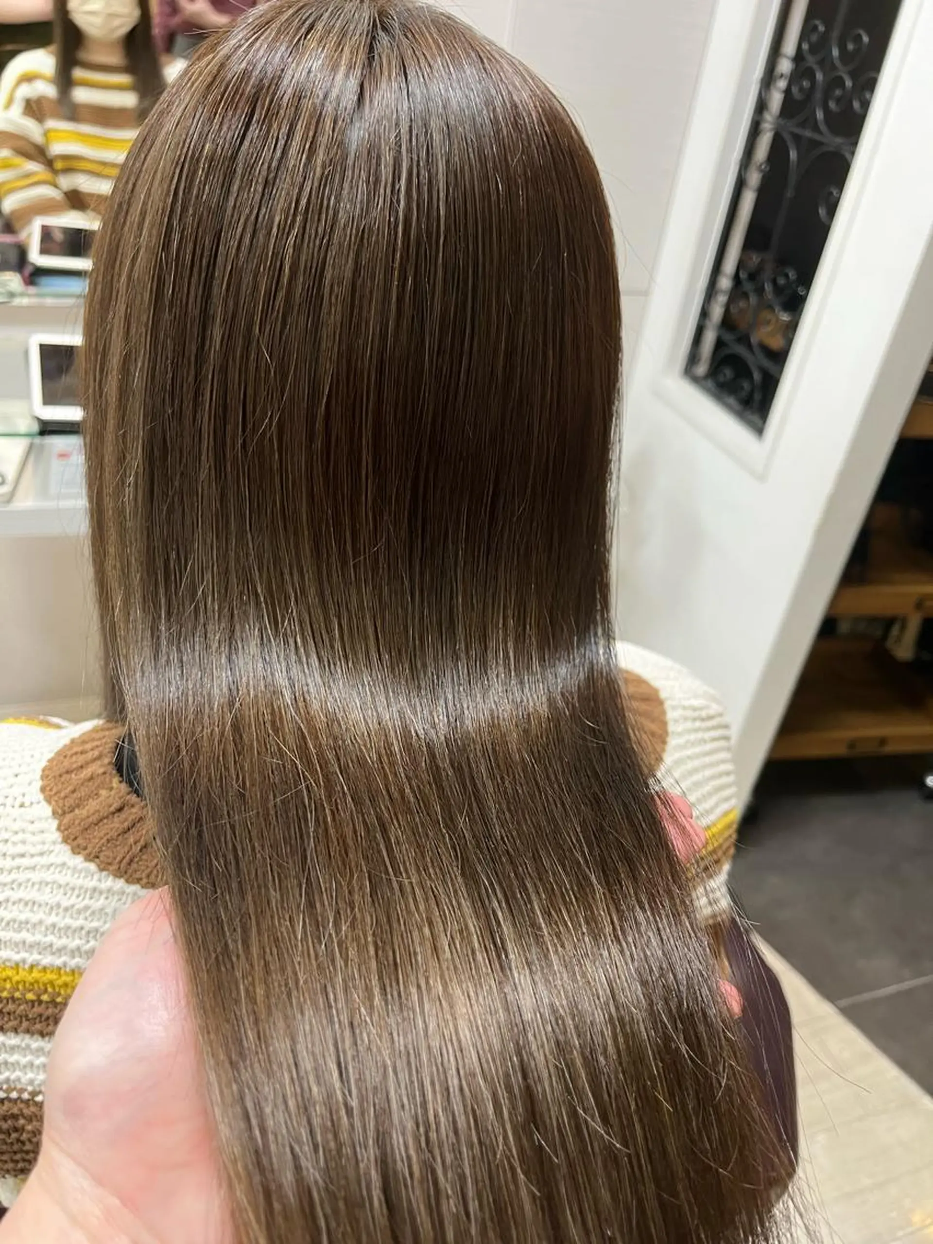 ロング カラー 福本 光のヘアスタイル