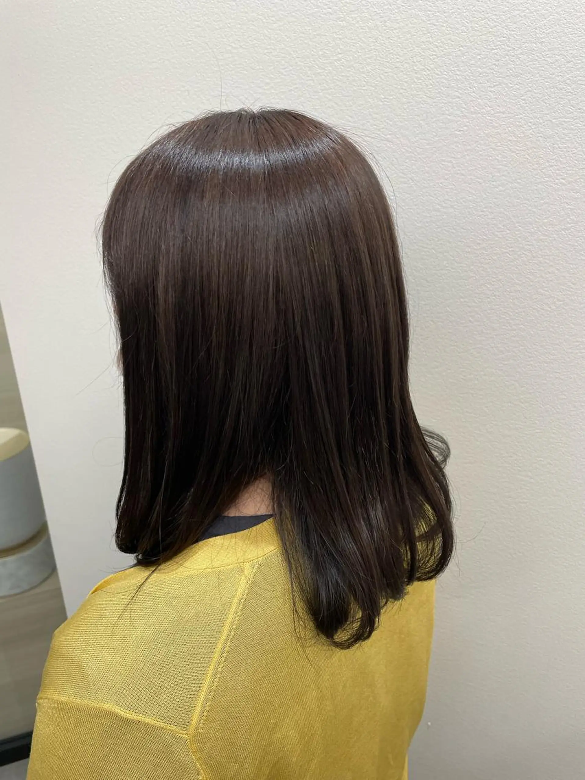 カラー ブリーチ ブラウンカラー ナチュラルブラウン 山本 美羽のヘアスタイル