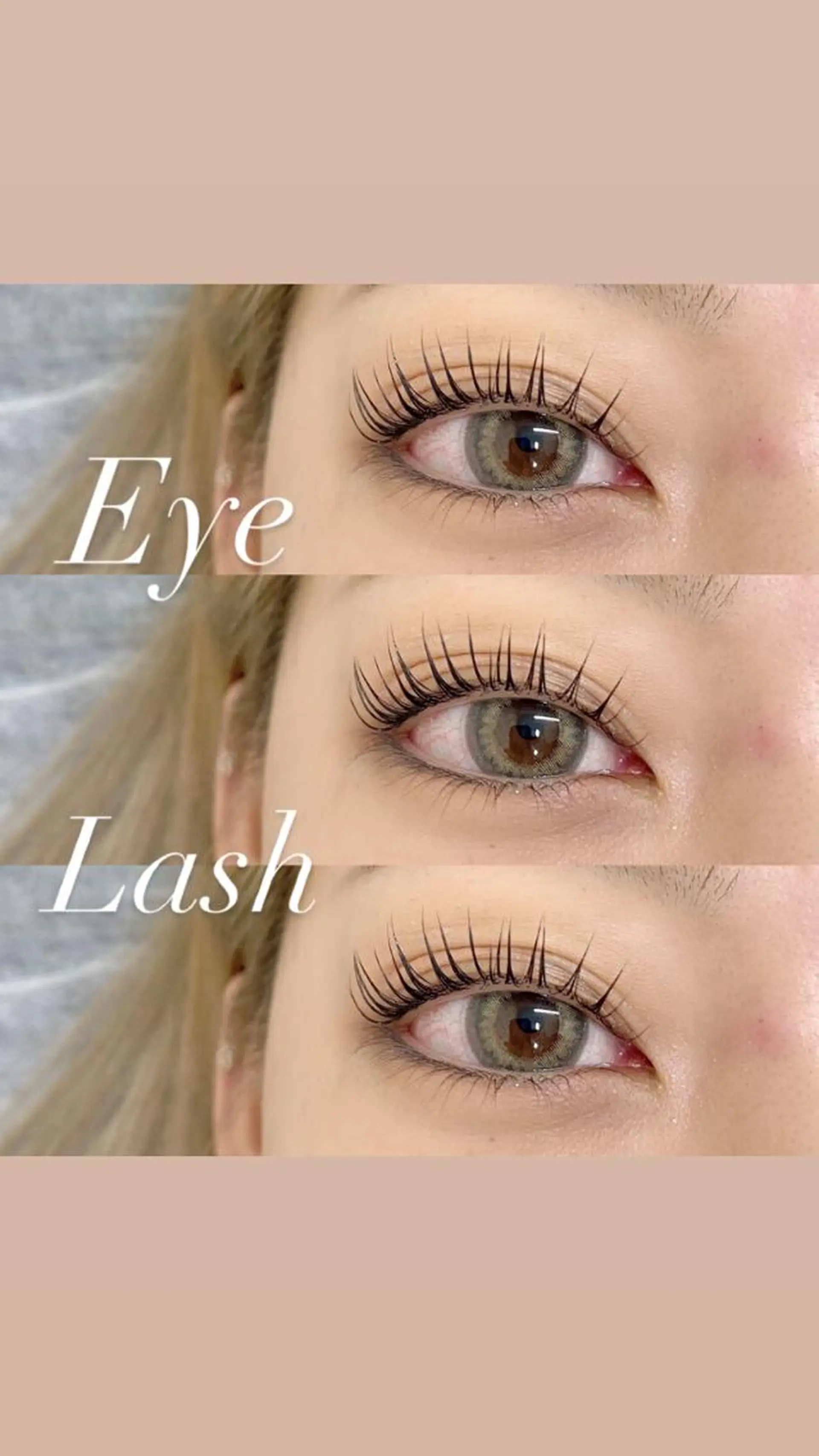 マツエク・マツパ 一重×まつ毛パーマ BAMBI 🖤KAWAIのマツエク・マツパデザイン