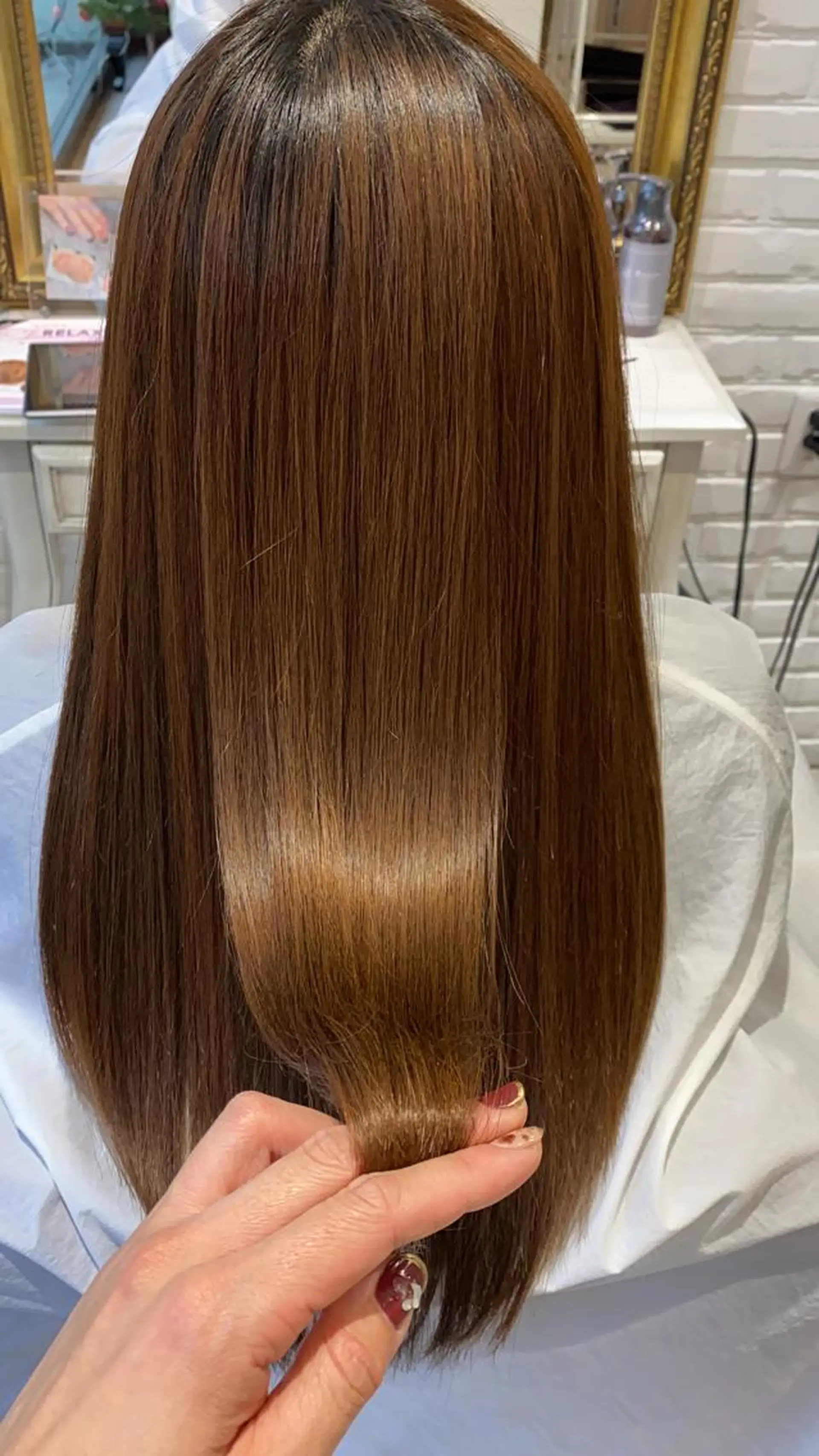 ロング 髪質改善 トリートメント 酸熱トリートメント Renatus店長 金子裕美のヘアスタイル