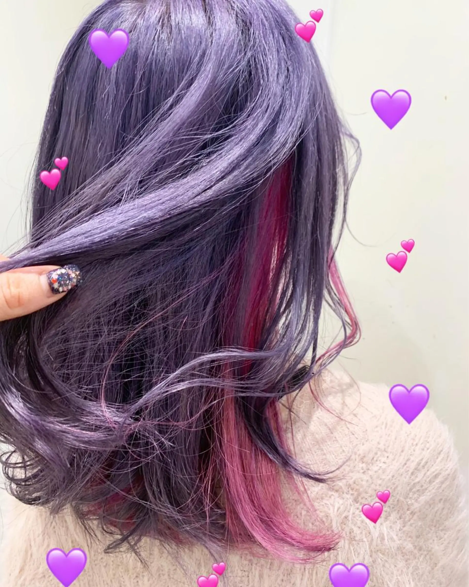 ミディアム カラー ラベンダーカラー 新宿駅近♡個室 ♡関口三都季🌜のヘアスタイル