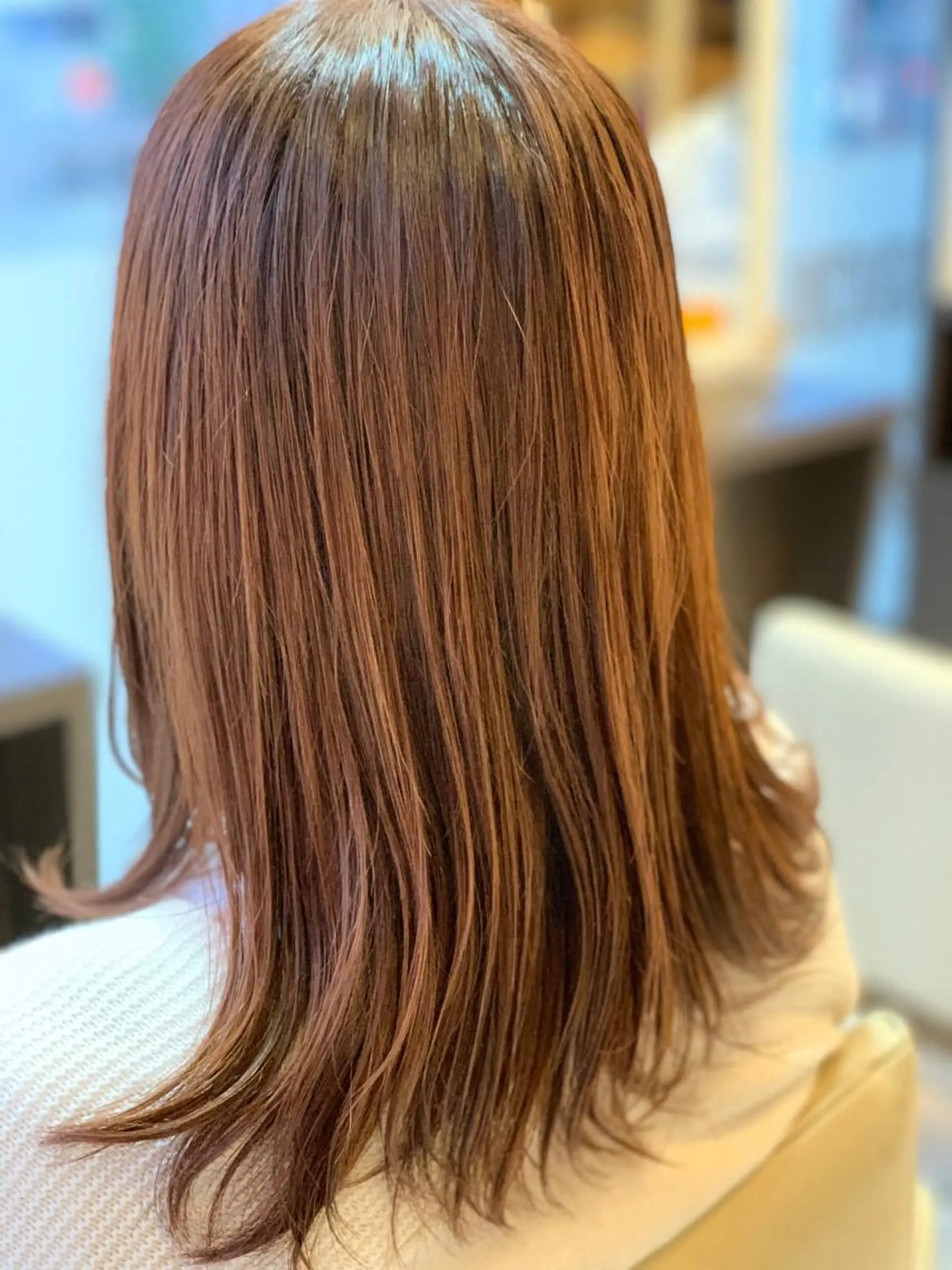 ミディアム カラー 髪質改善 大間 礼真のヘアスタイル