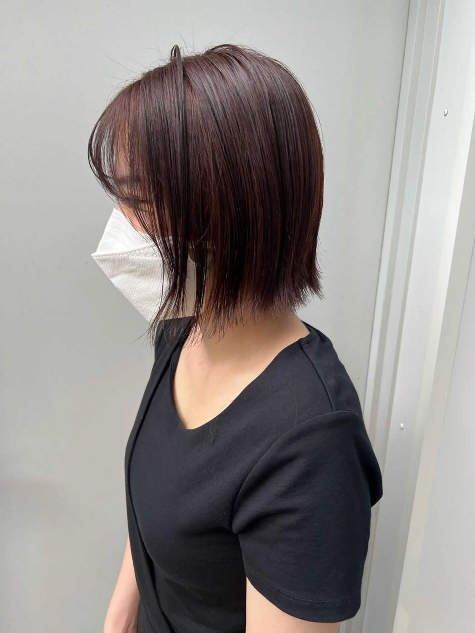 ショート カラー 切りっぱなしボブ ブラウンカラー チョコレートブラウン ボブ 卒業式お呼ばれ🕊️ ヘアセット✴︎ミキのヘアスタイル