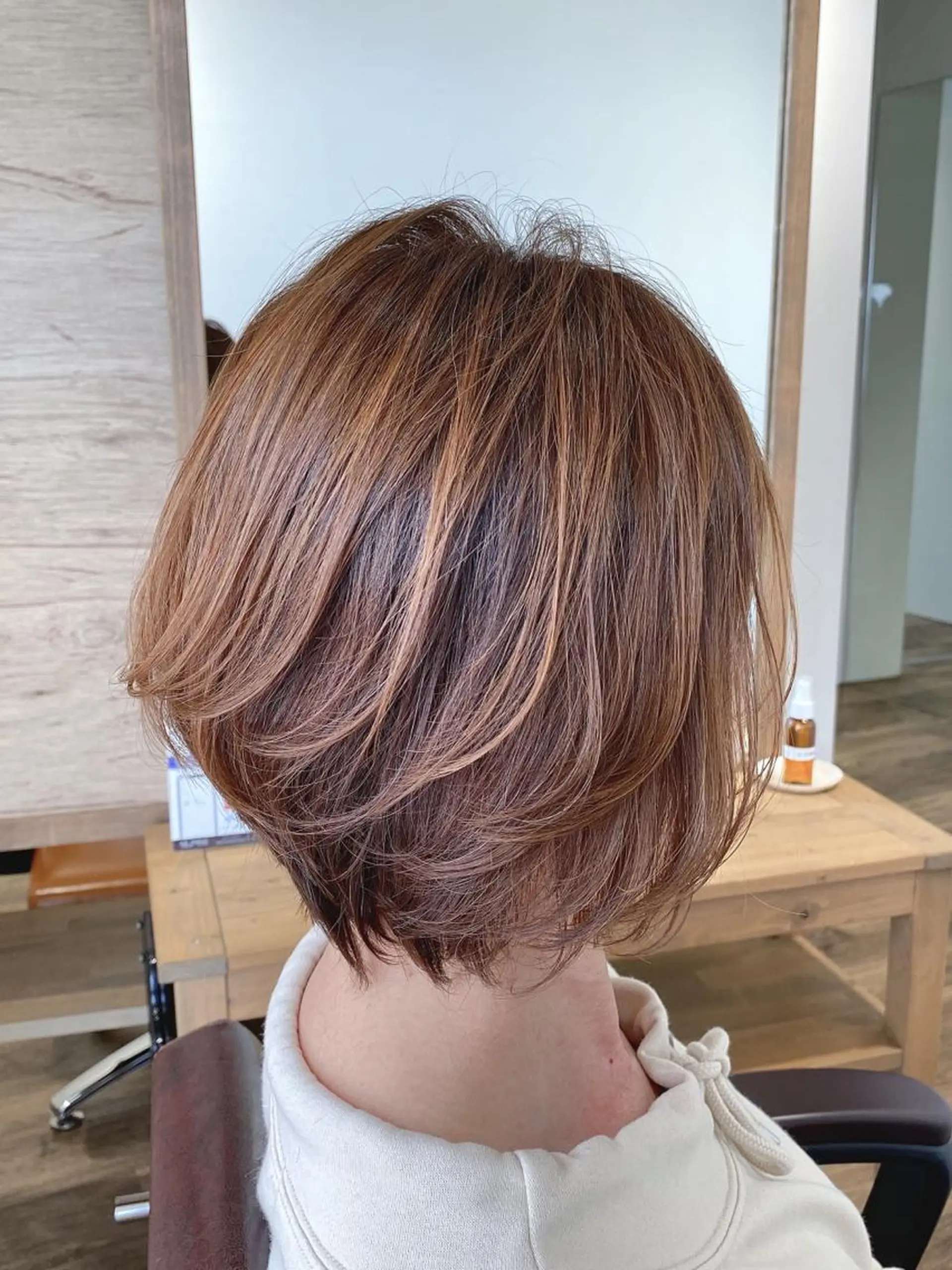 ミディアム ヘアカラー ハイライト⭐️上野 高広のヘアスタイル