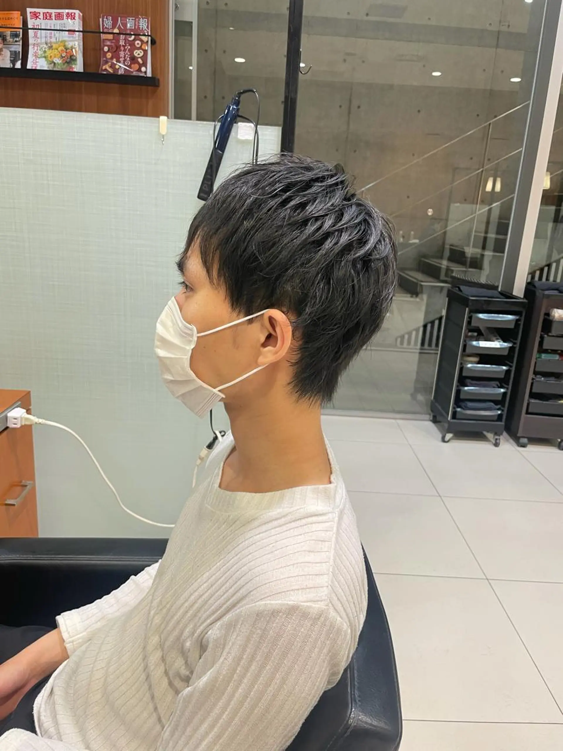 ショート メンズ 髙田 千華 髪質改善ストレートのヘアスタイル