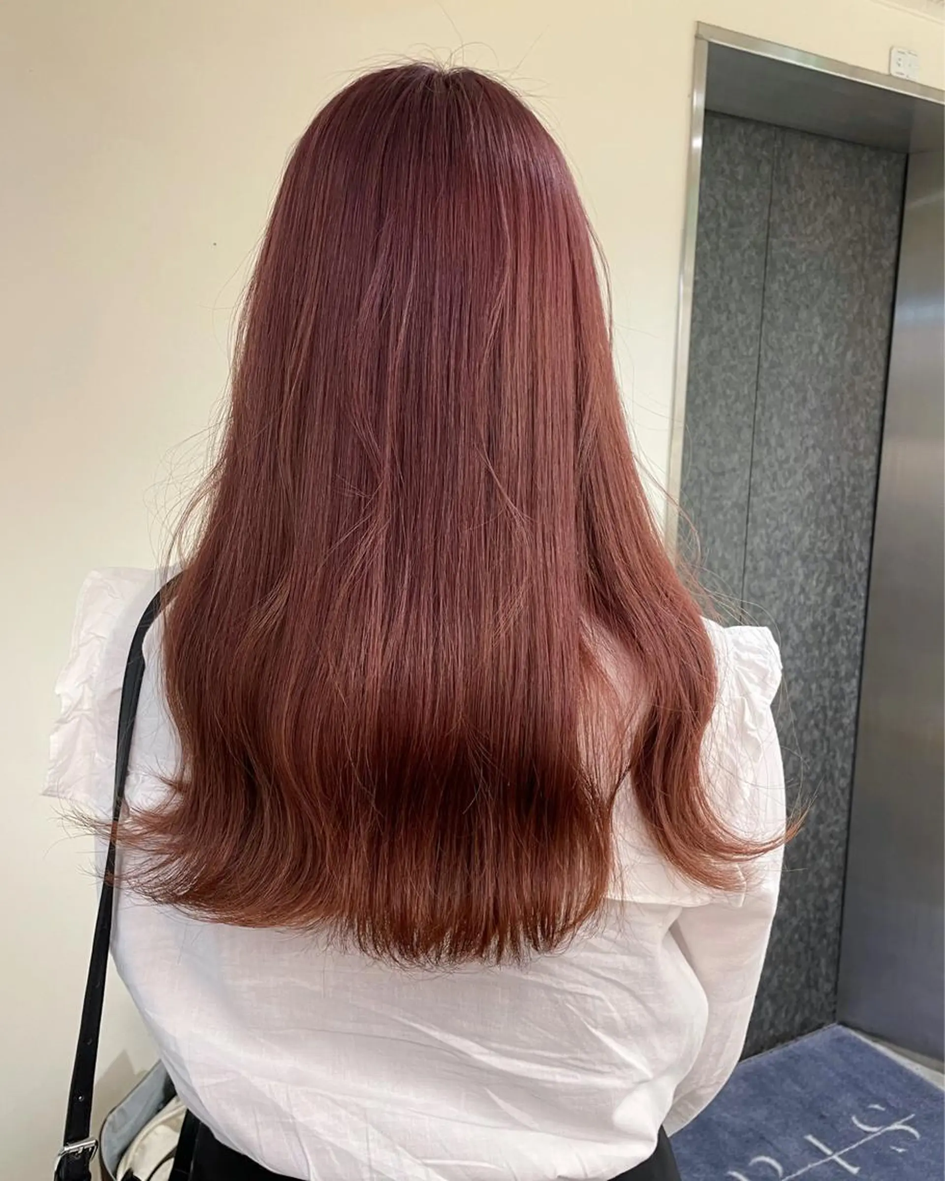 ロング ピンクブラウン ヘアカラー ♡透明感/艶カラー/ M a I ♡のヘアスタイル