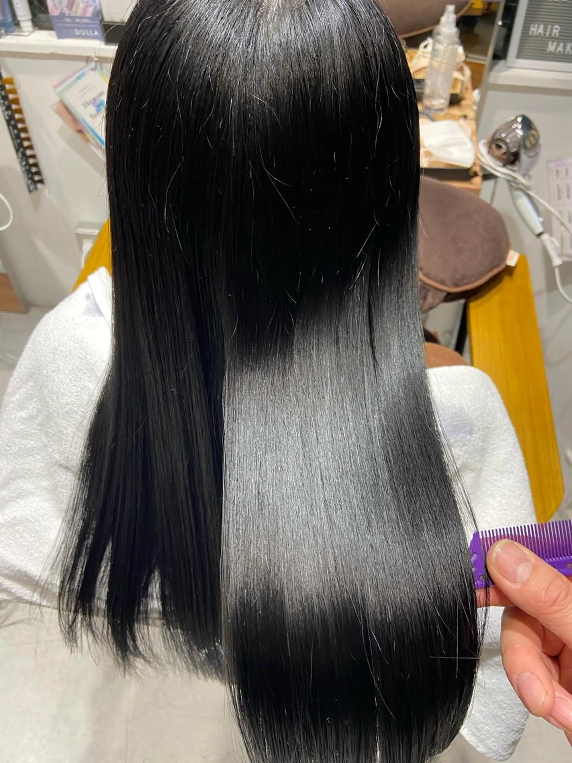 ロング カラー 髪質改善 縮毛矯正 縮毛矯正 代表 しみず としやのヘアスタイル