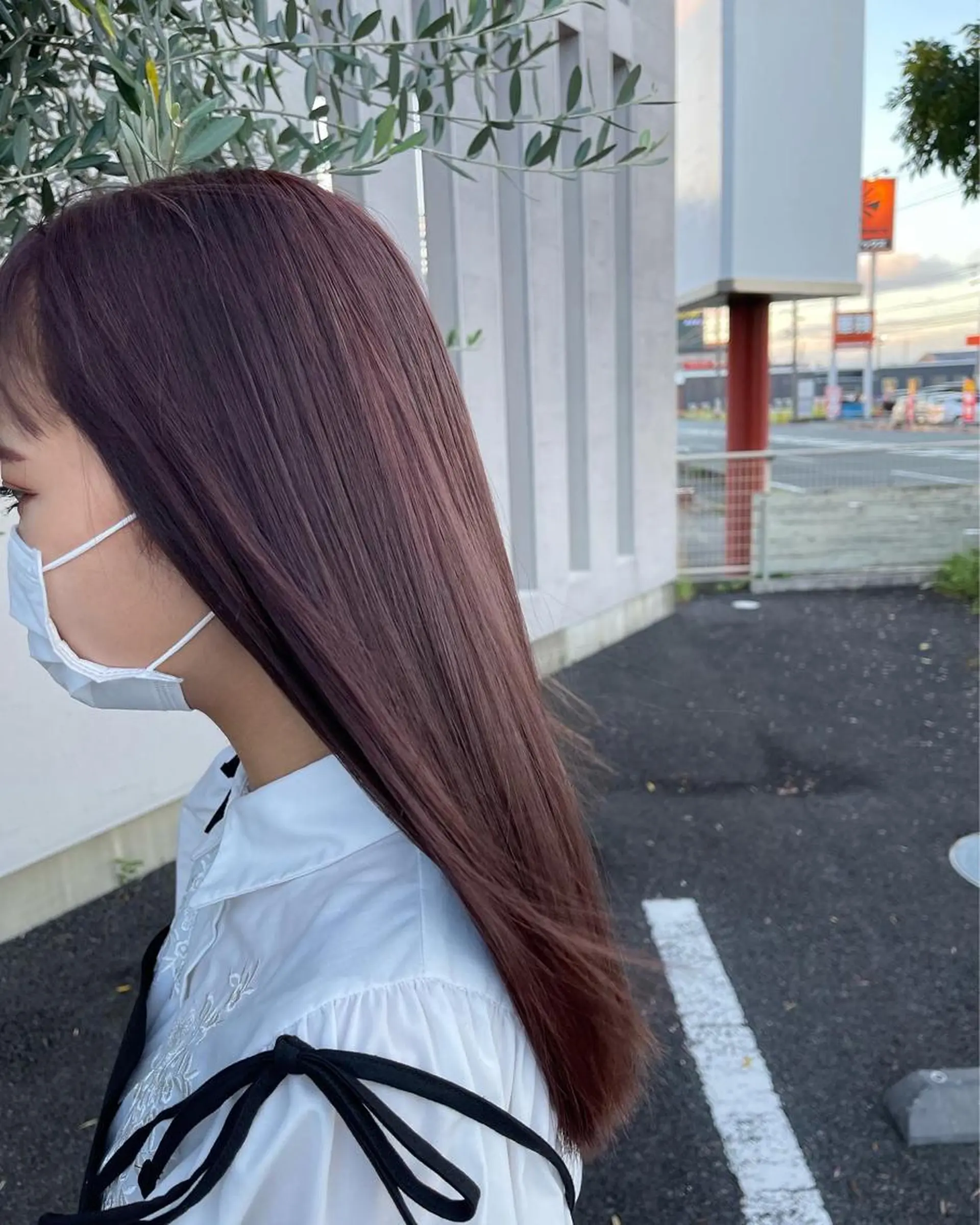 セミロング 梶原 真帆のヘアスタイル