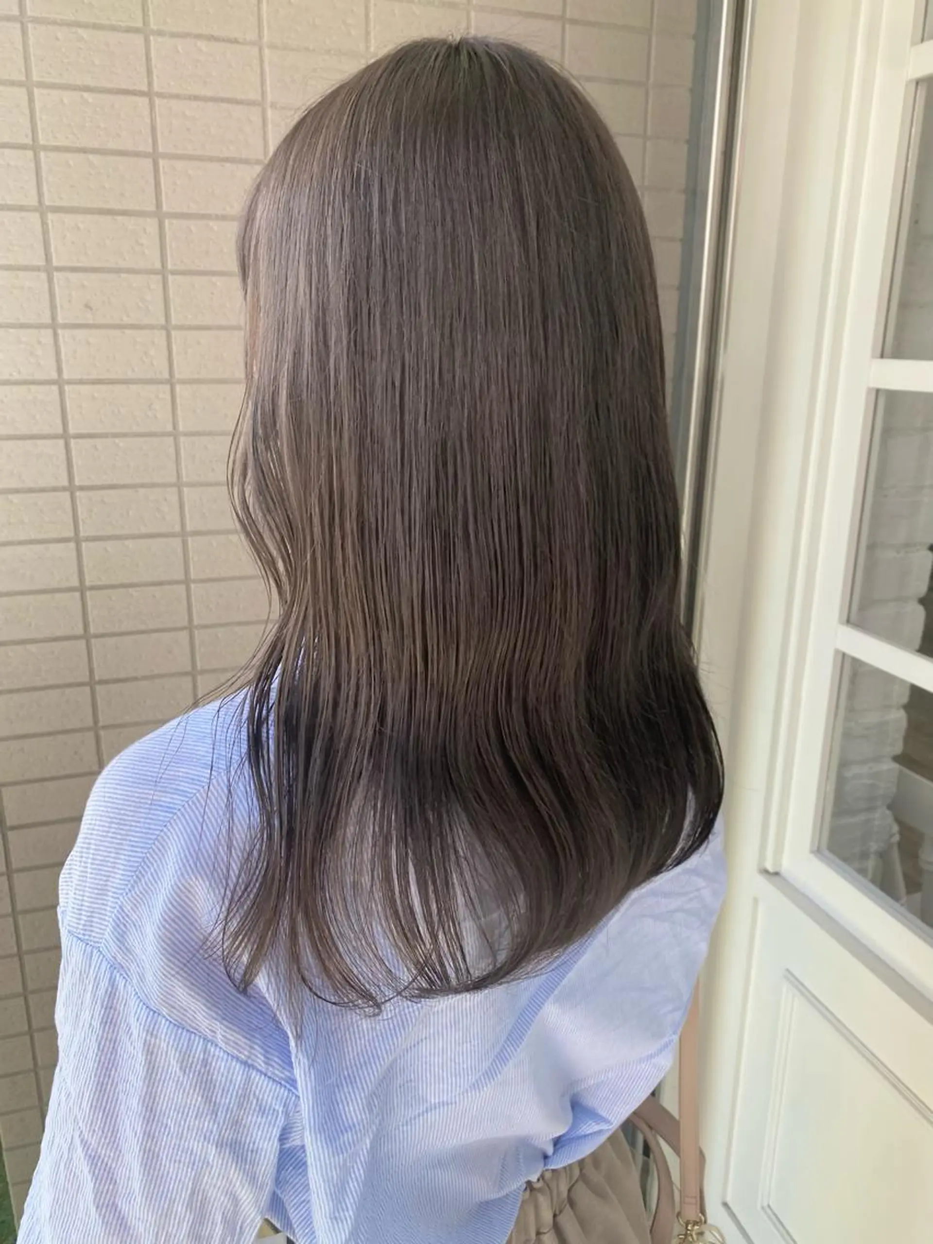 セミロング カラー 韓国×髪質改善カラー 💎hinaのヘアスタイル