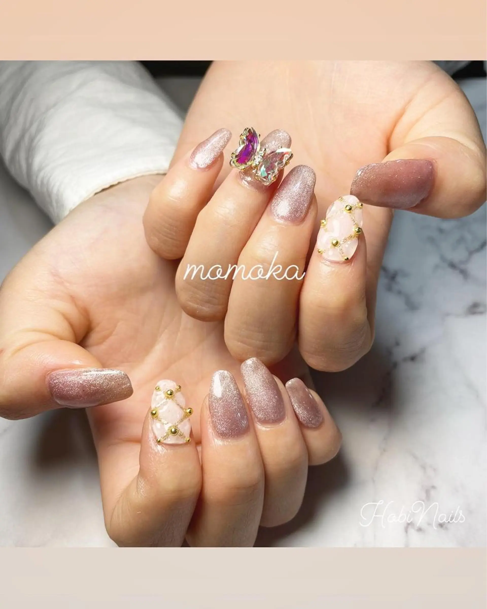 ネイル マグネットネイル Momo nailsalonのネイルデザイン