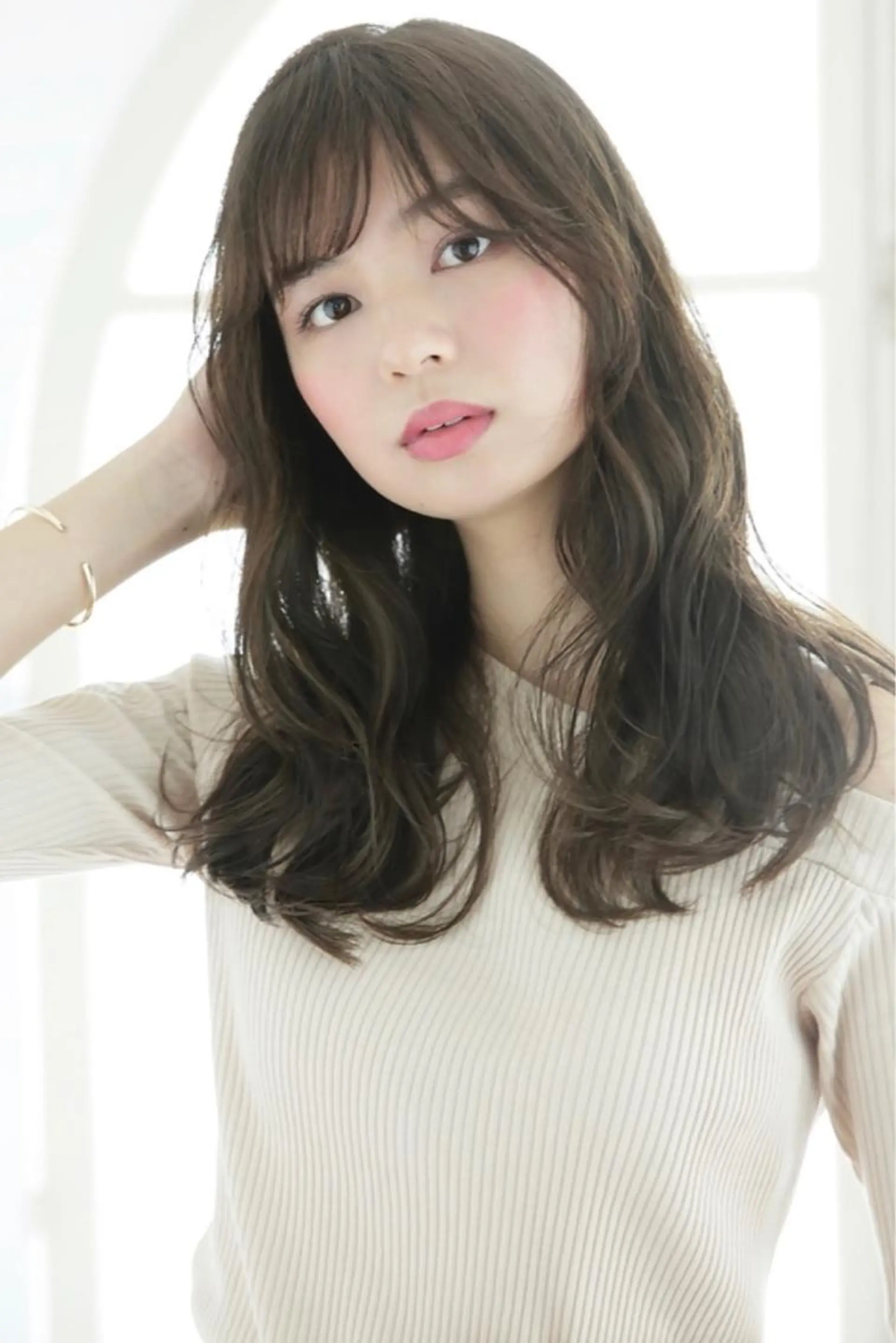 ロング 鈴木 まりやのヘアスタイル