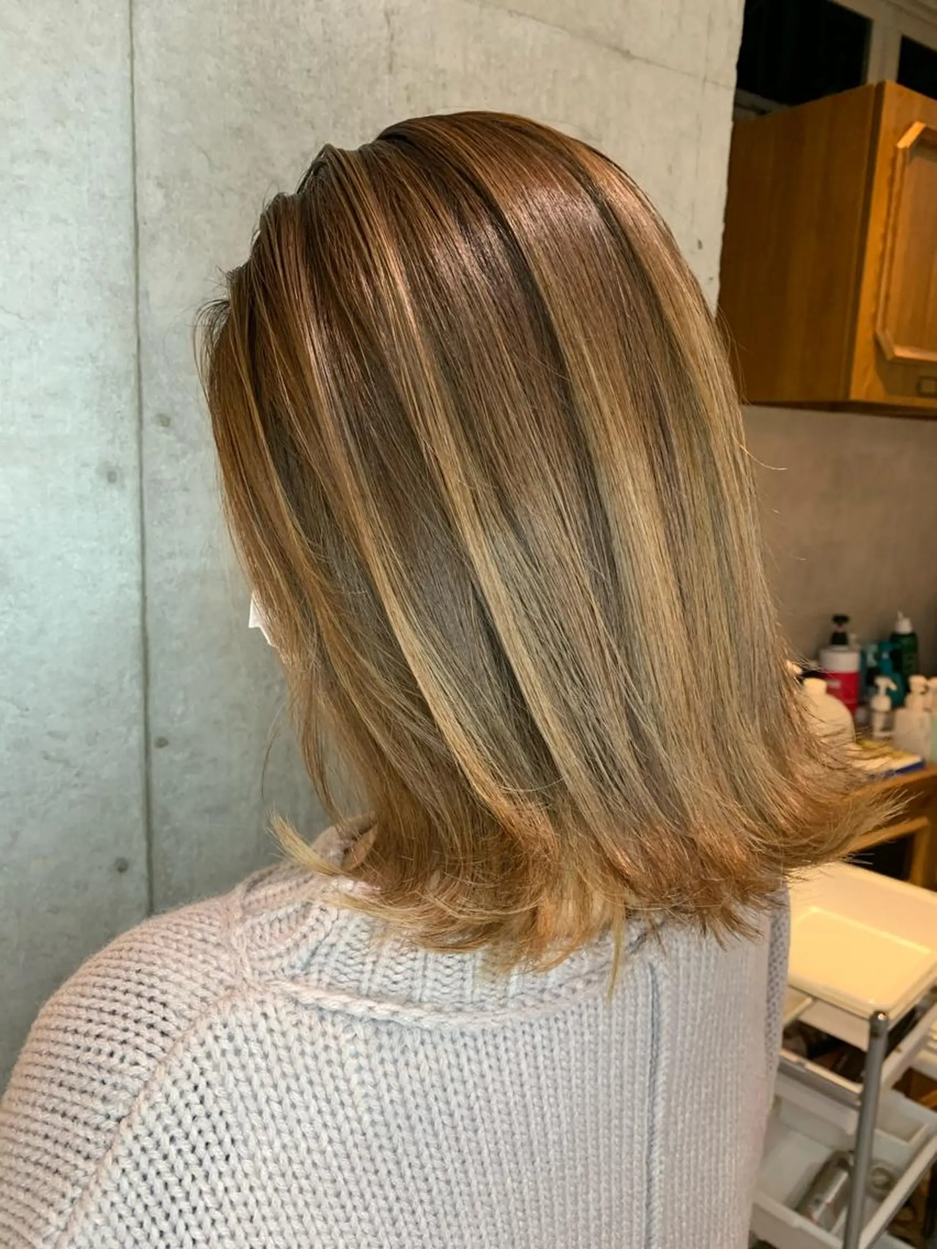 ミディアム レイヤーカット 恵比寿/艶髪/ 髪質改善特化/フミヤのヘアスタイル