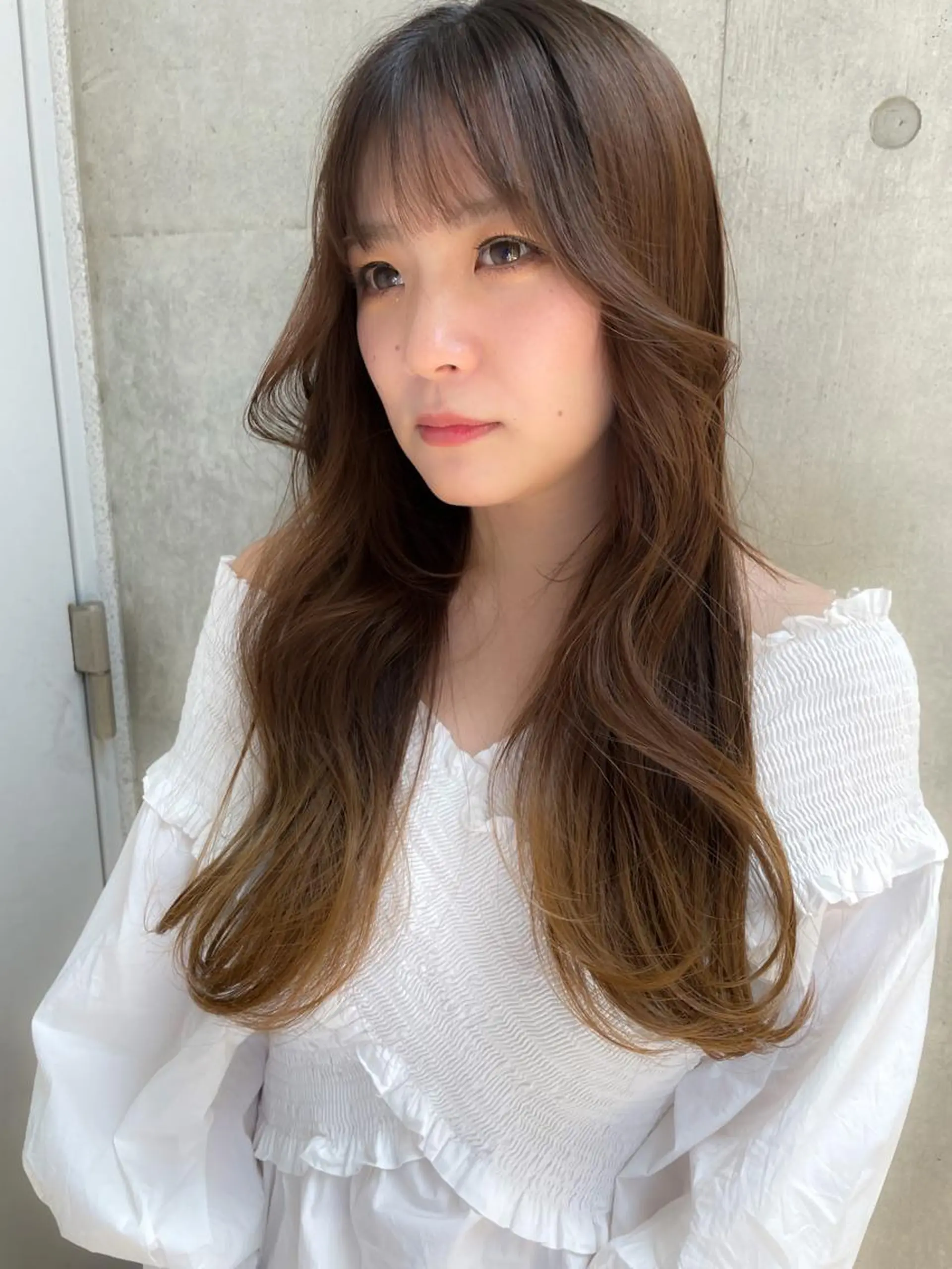 ロング 似合わせカット 迫留由弥のヘアスタイル