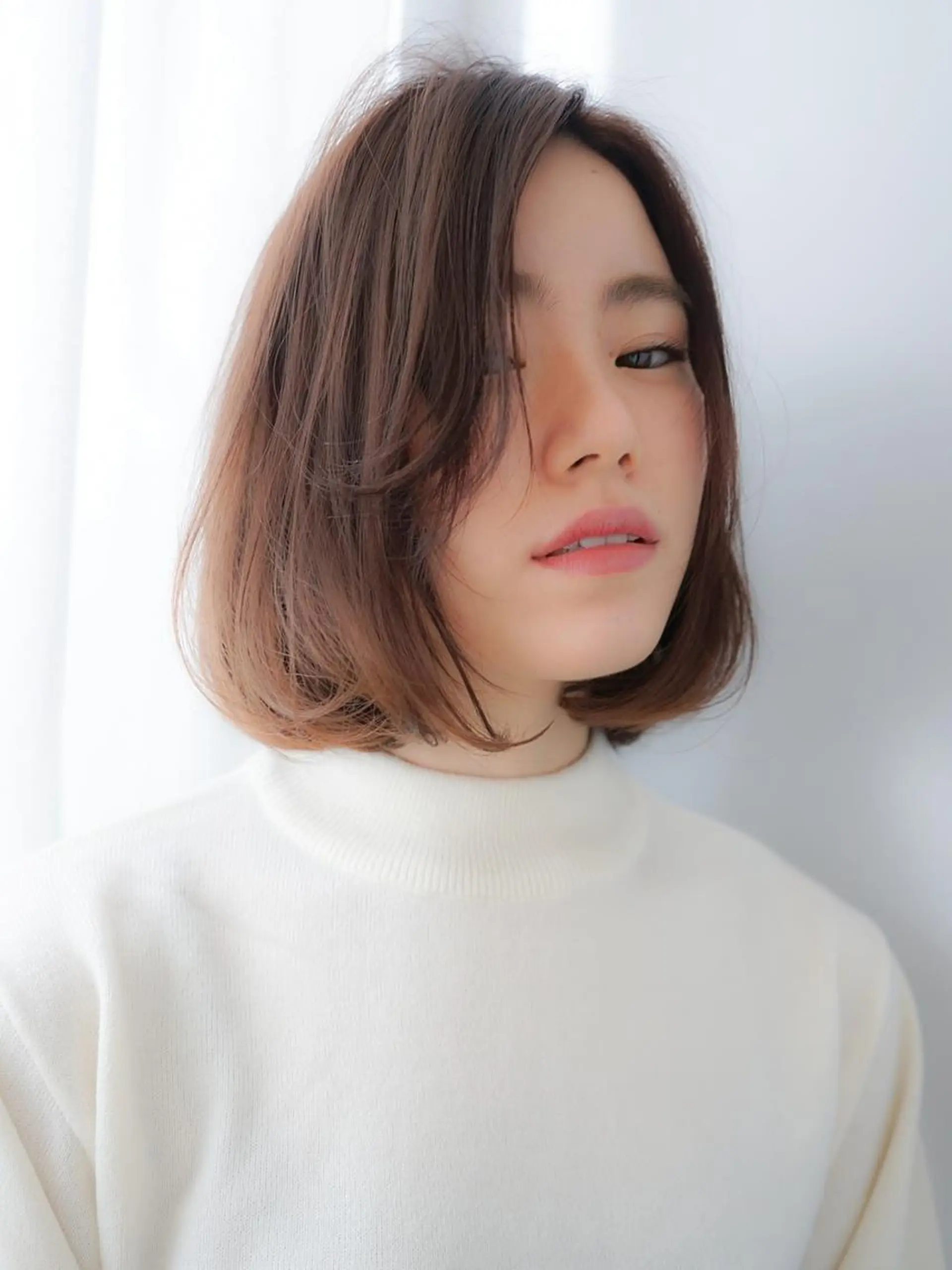 ミディアム カラー パーマ 山下 直人のヘアスタイル