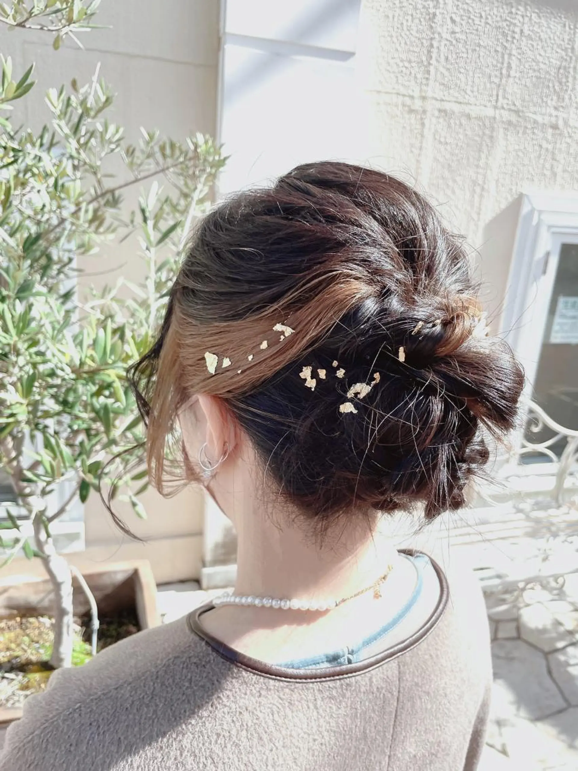 ロング カラー ヘアアレンジ ヘアセット ご新規様限定 透明感カラーKANAのヘアスタイル