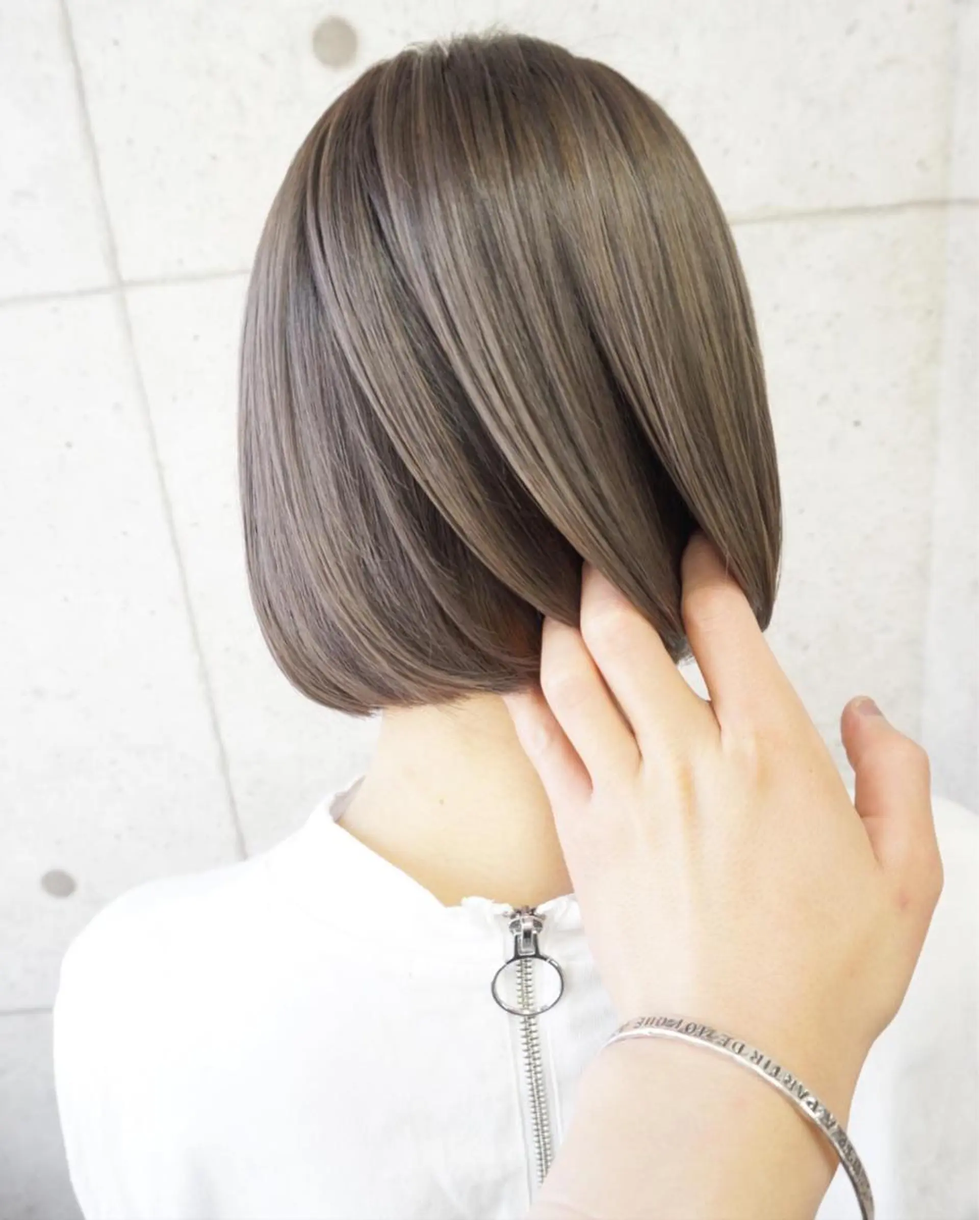 ショート ボブ カット ヘアカラー トリートメント hair teria ryu 大塚のヘアスタイル