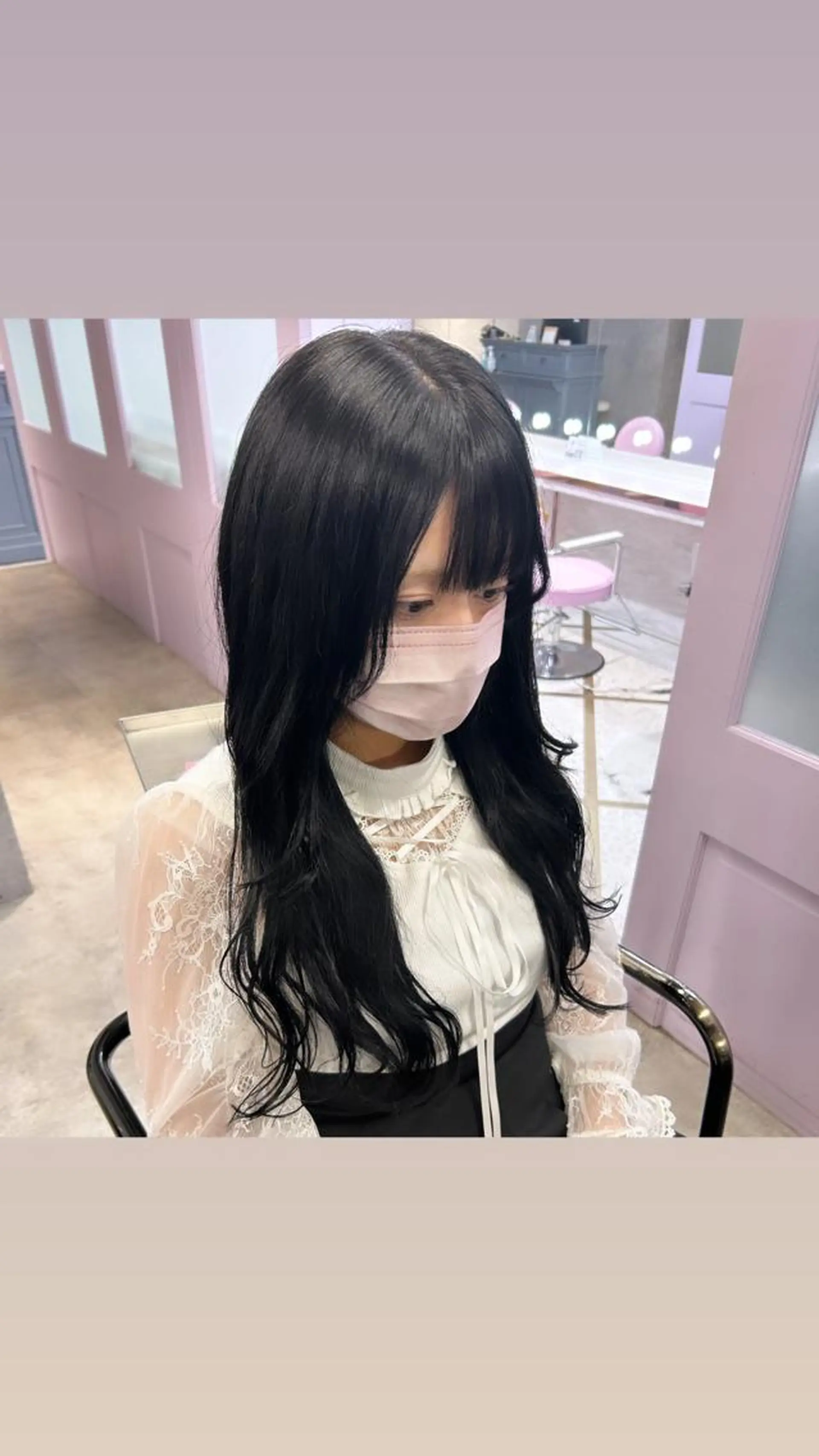 ロング ボブ エクステ ロング Hui.所属・縮毛矯正・髪質改善 特化 出納 直起のヘアスタイル