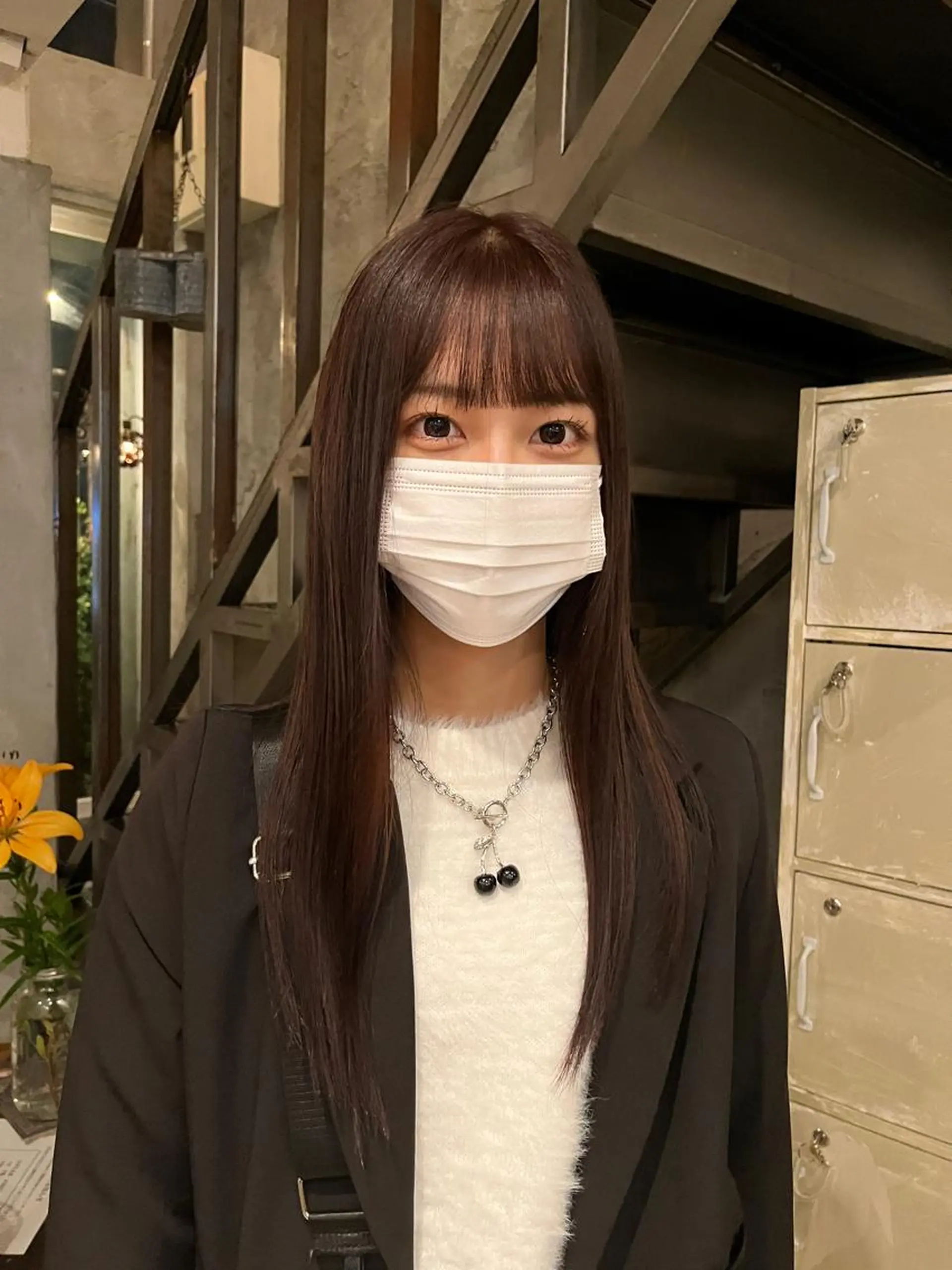 ロング カラー 赤み消しカラー/ ナチュラル/トモキのヘアスタイル