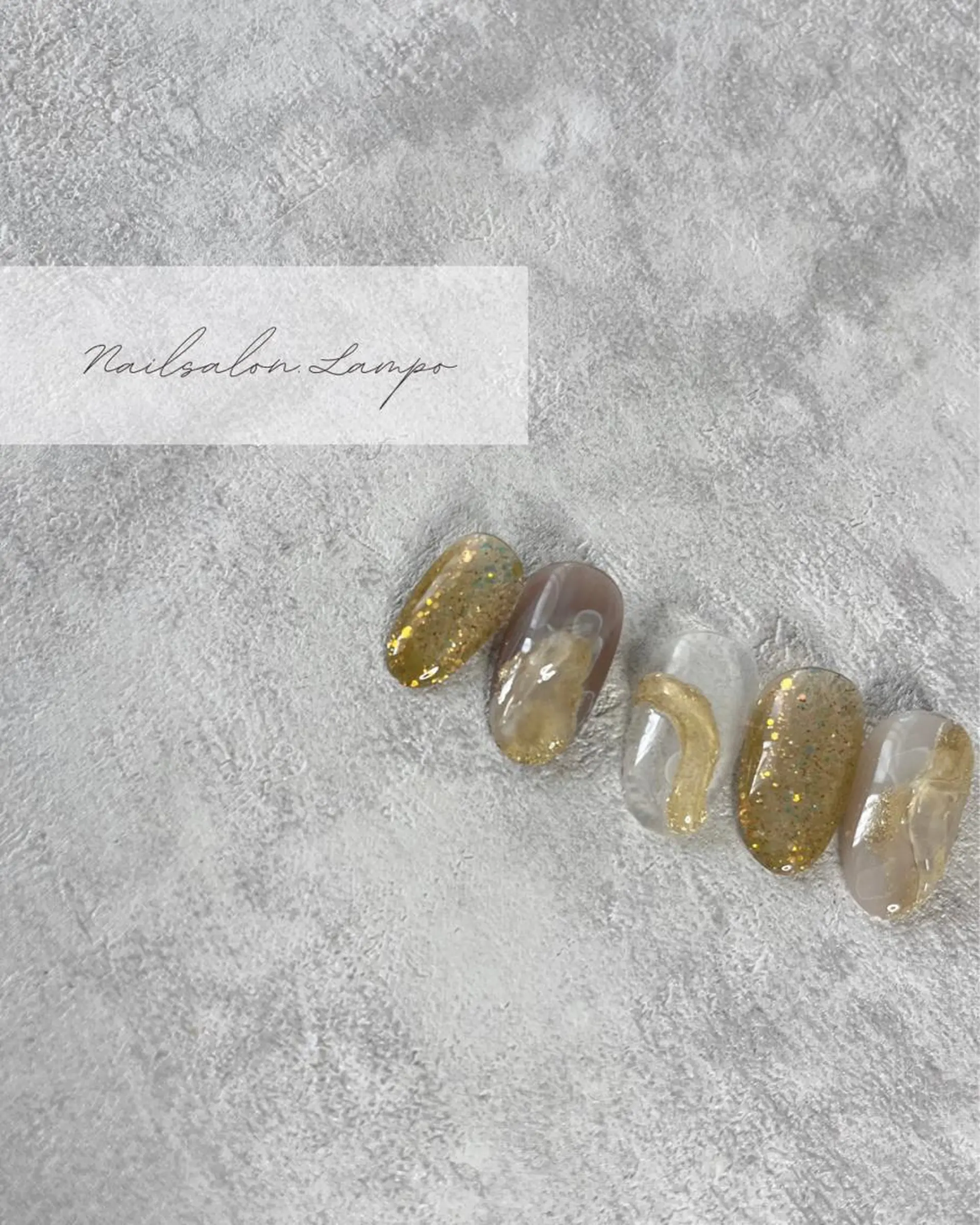 ネイル ミラーネイル ハンドネイル lampo yukoのネイルデザイン